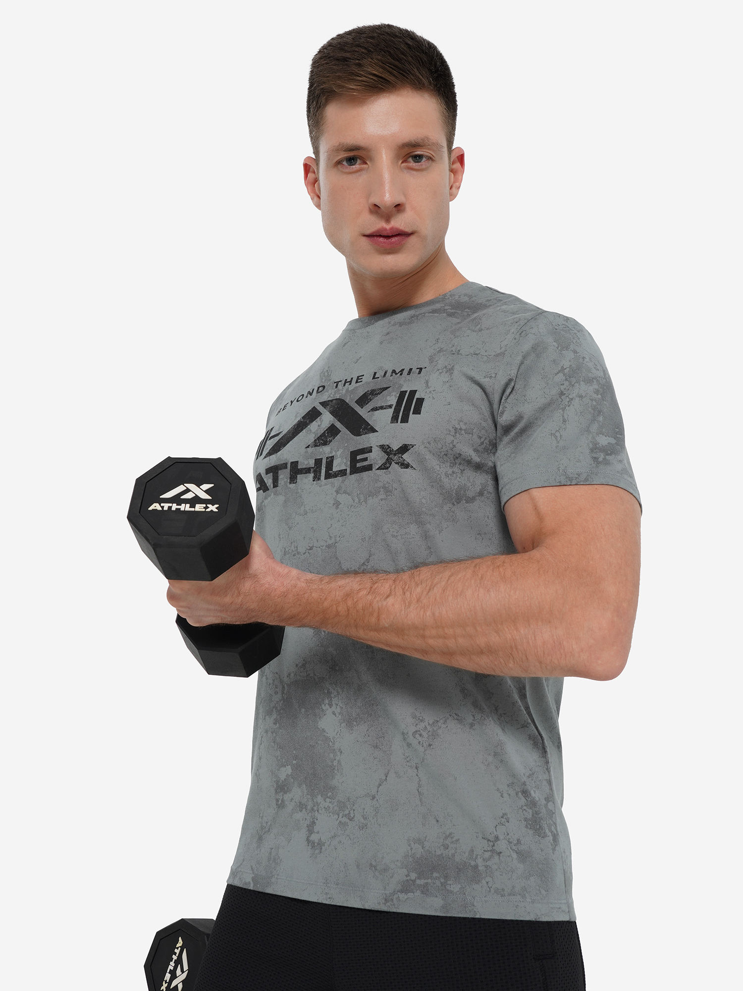Футболка мужская Athlex, серый, арт. 31178