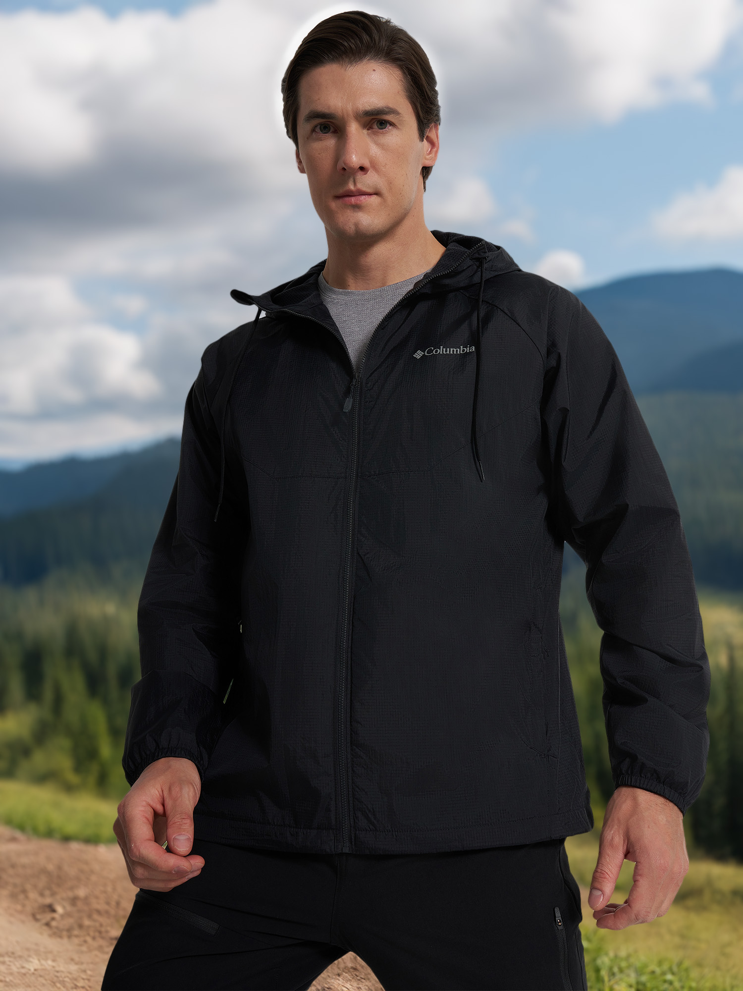 

Ветровка мужская Columbia Spire Heights Iv Jacket, Черный