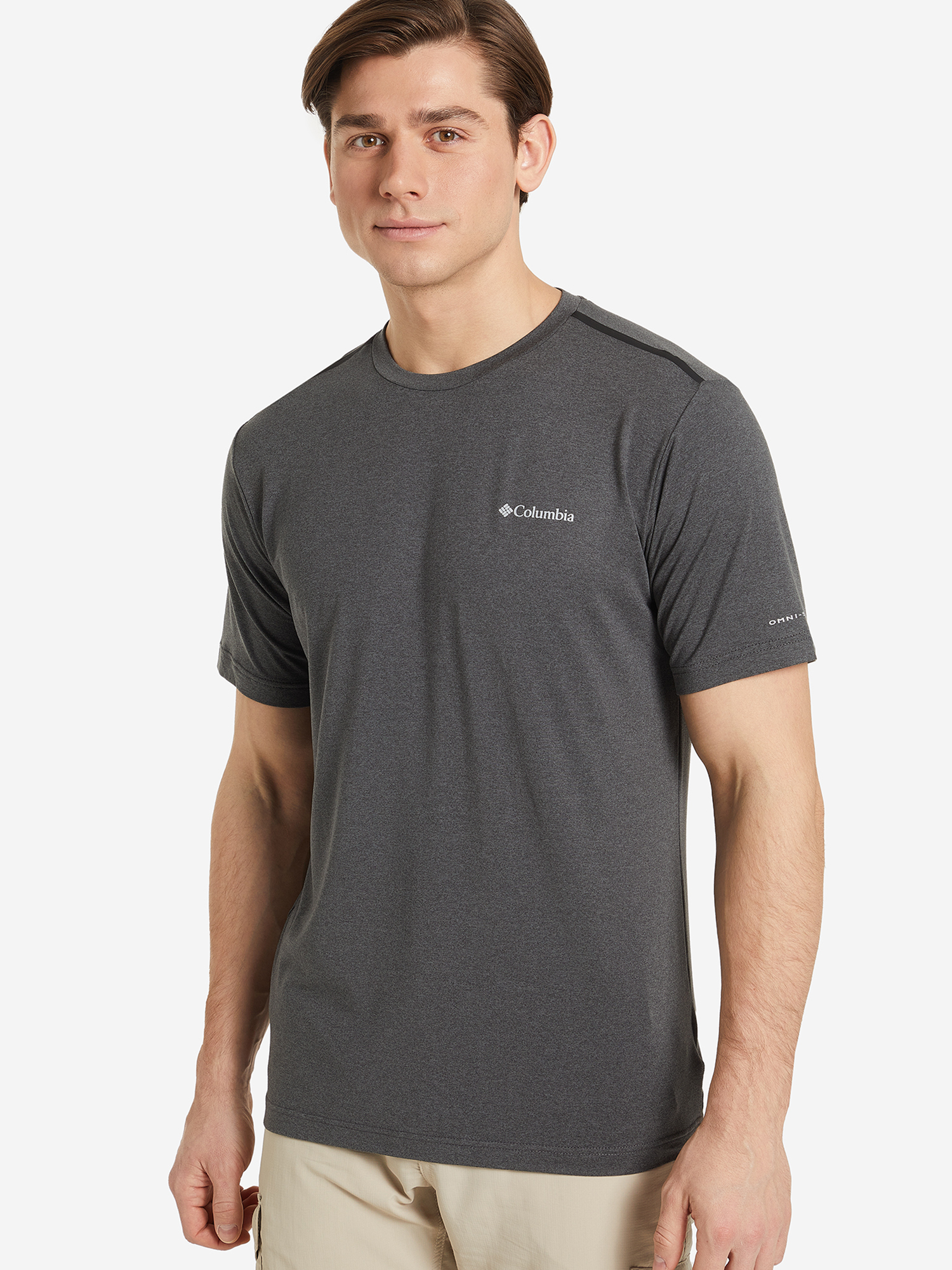 

Футболка мужская Columbia Tech Trail Crew Neck, Серый