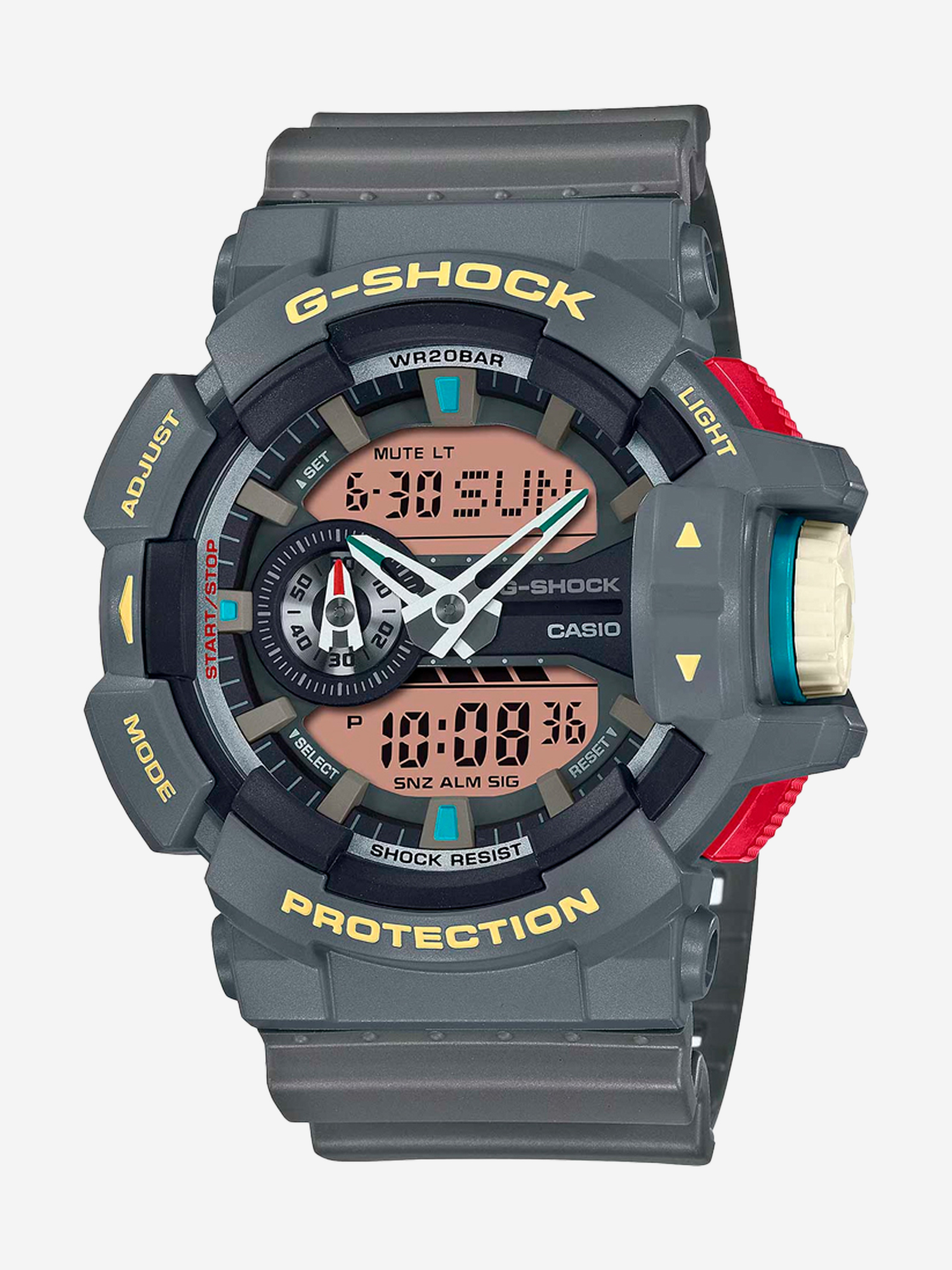 

Спортивные часы CASIO GA-400PC-8A, Серый