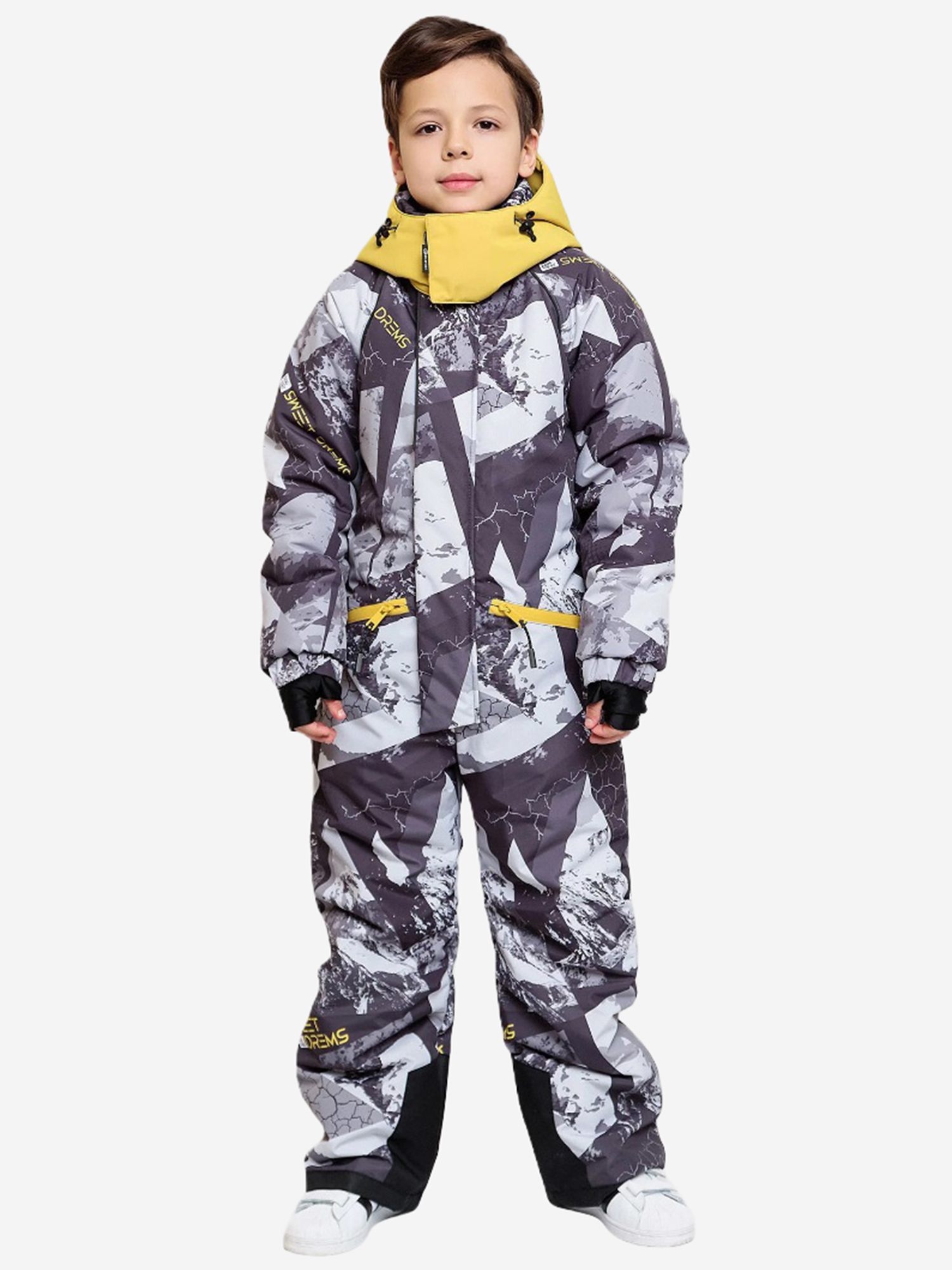 Изображение товара Комбинезон для мальчика батик Аргон черный мультиколор зимняя одежда