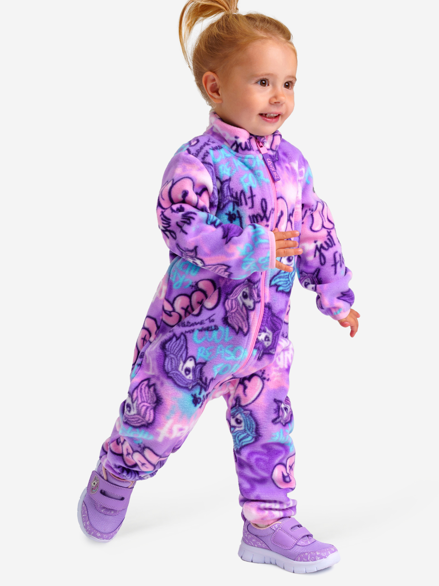 Изображение товара Комбинезон флисовый для девочек PlayToday - зимняя одежда для активного отдыха