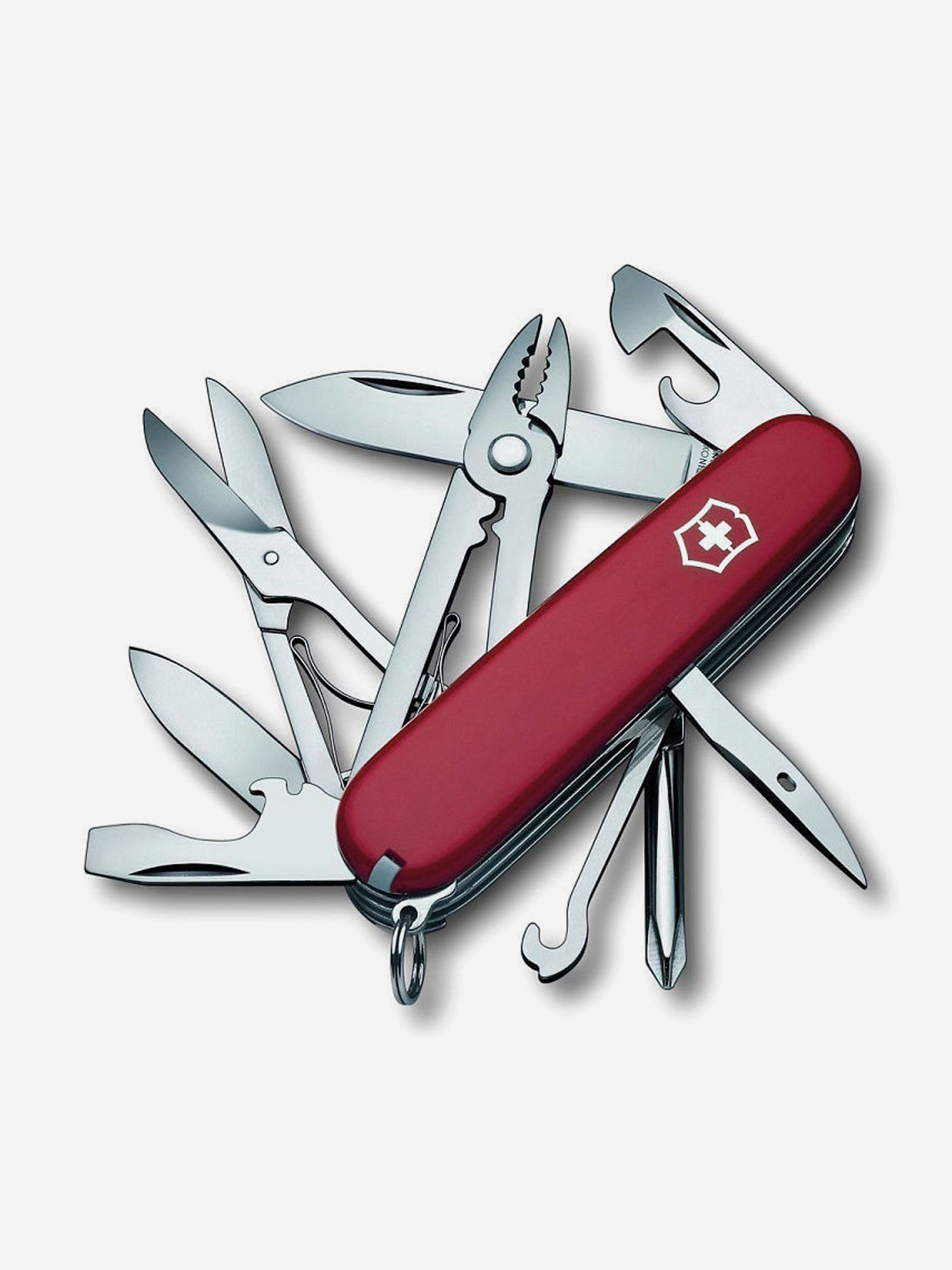 Нож складной Victorinox Deluxe Tinker, 91 мм, 17 функций, Красный нож складной victorinox super tinker 91 мм 14 функций красный