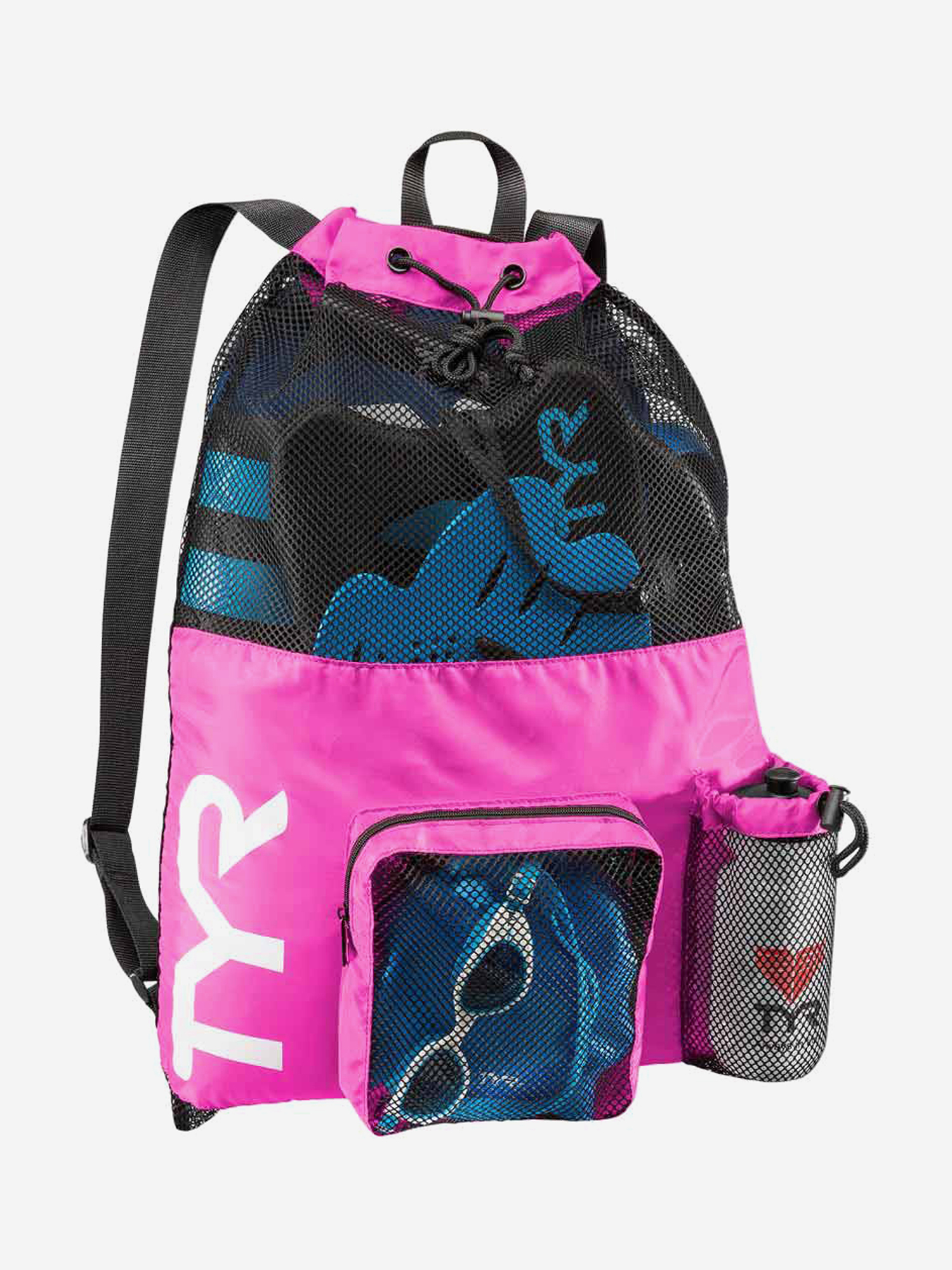 Изображение товара Рюкзак для аксессуаров TYR Big Mesh Mummy Backpack розовый водоотталкивающий