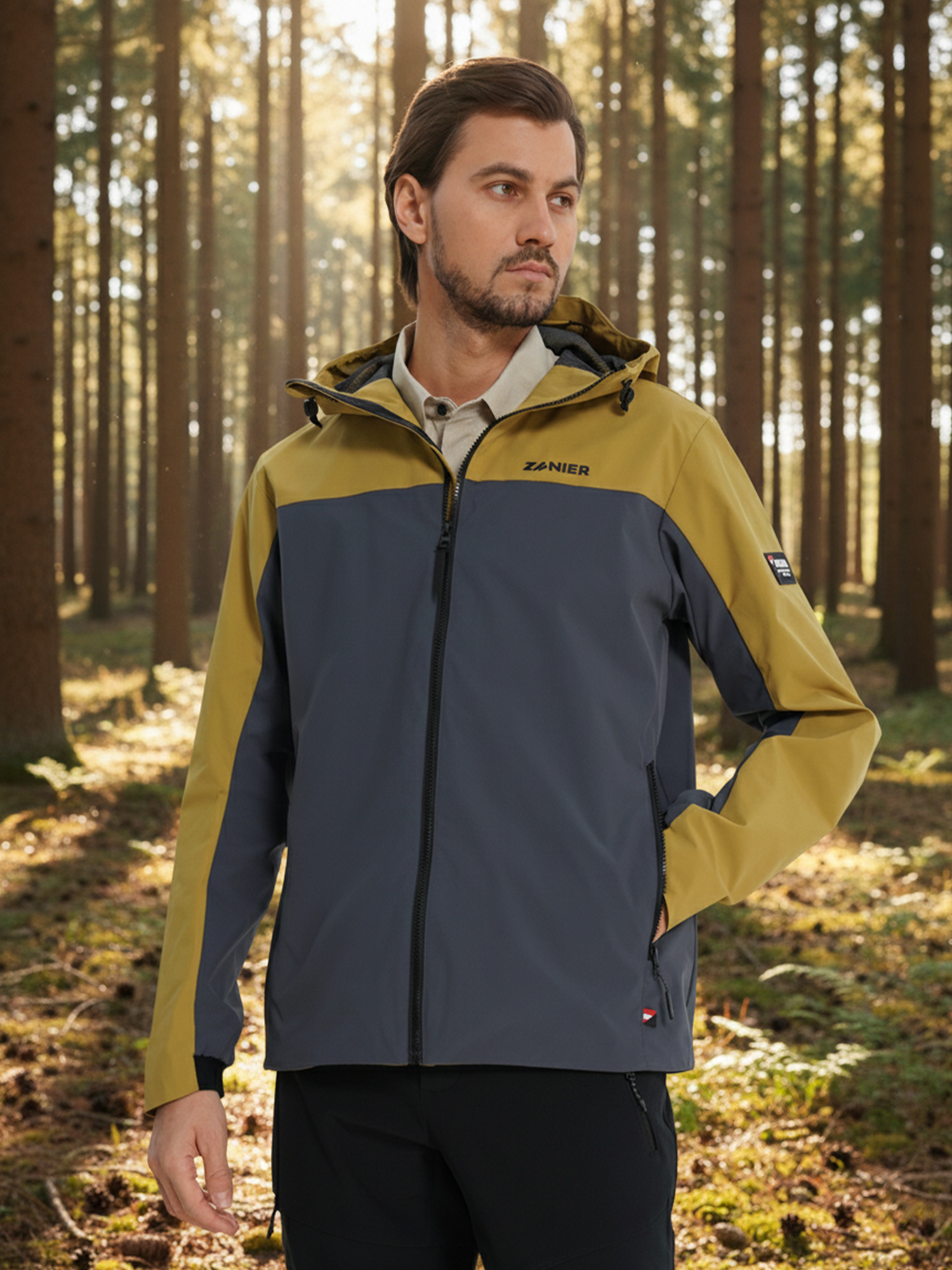 Изображение товара Мужская ветровка Zanier ветрозащитная для походов и активного отдыха