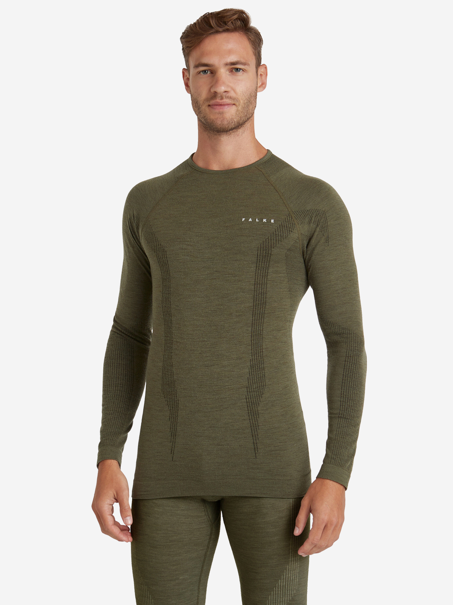 Изображение товара Мужской термолонгслив FALKE зимний теплоизоляционный облегающий