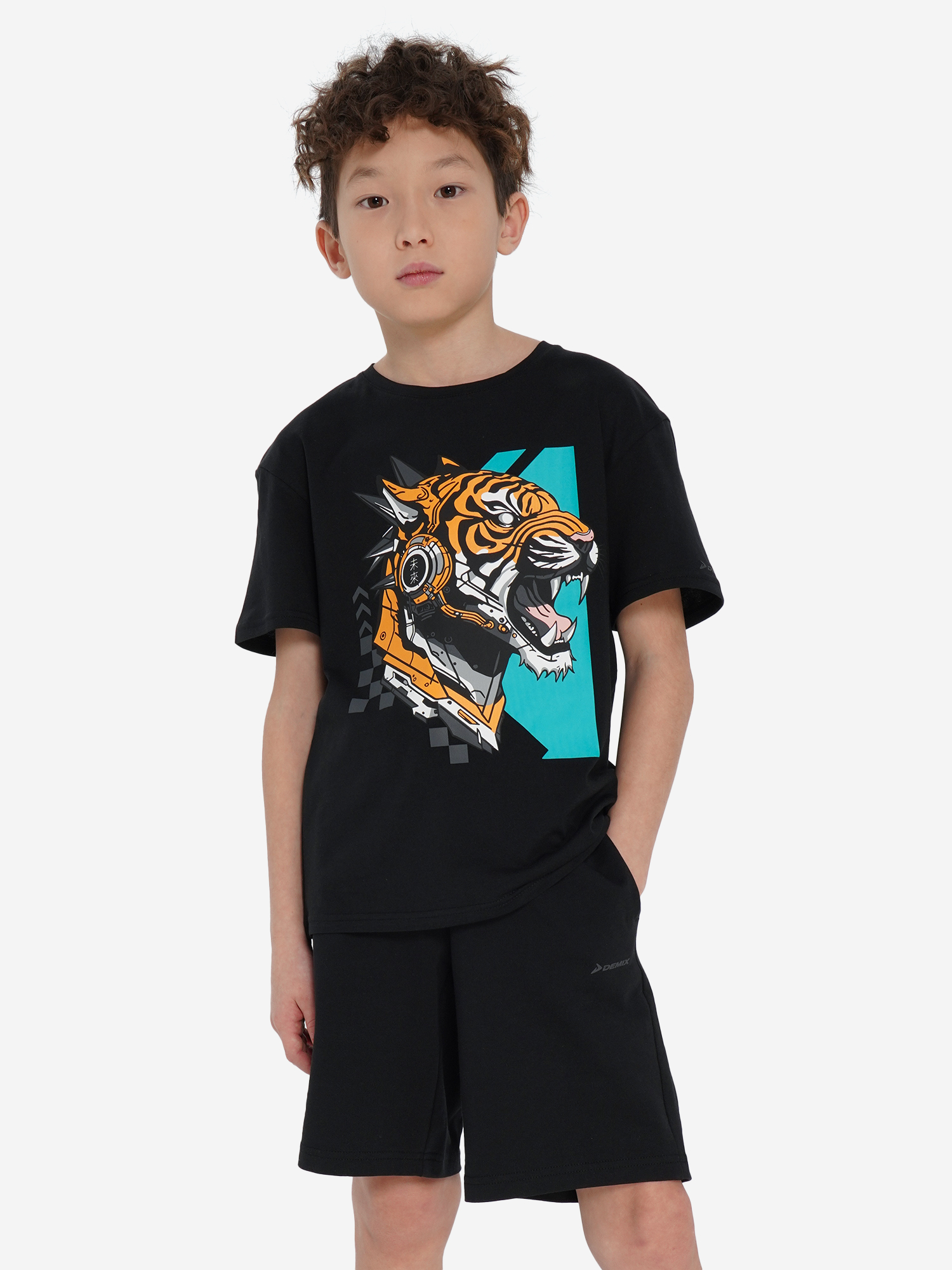 Футболка Demix для мальчиков, черный, арт. 32553