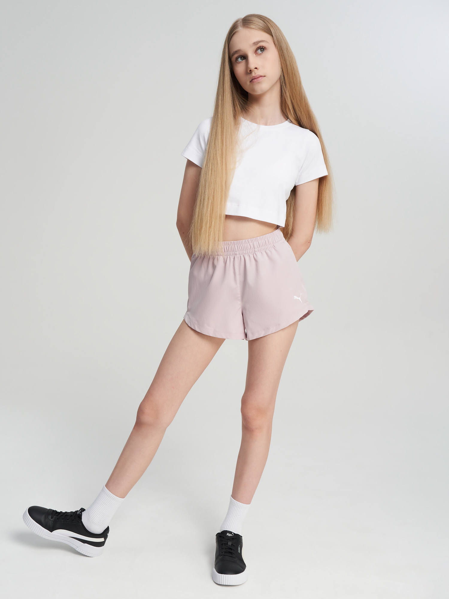 Шорты для девочек PUMA, Розовый 5