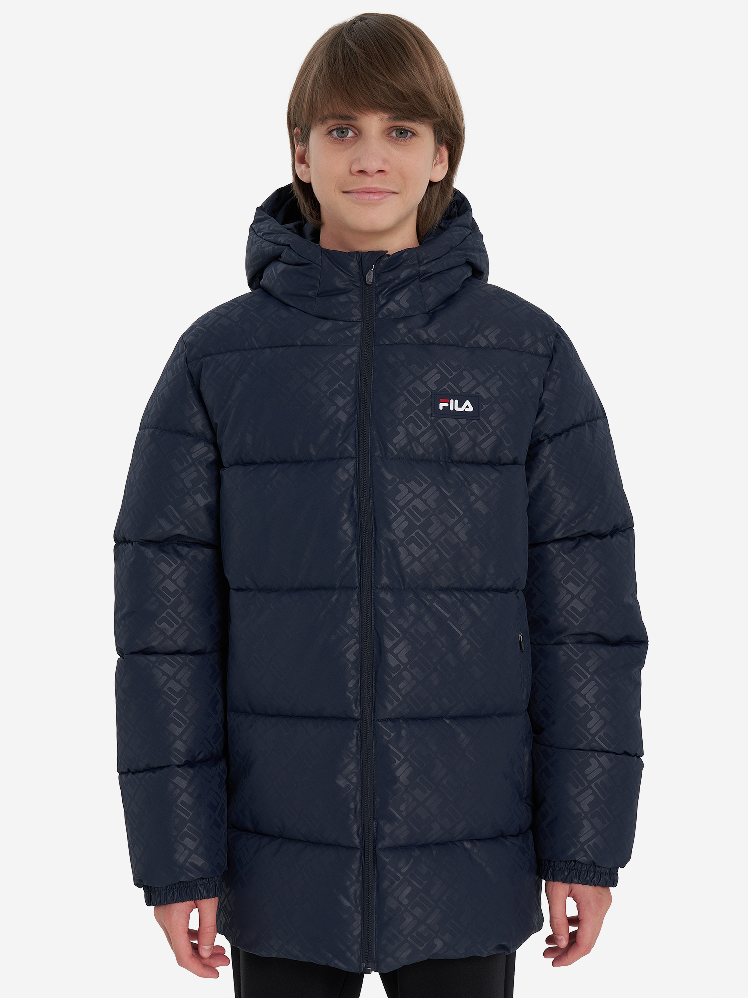 фото Пуховик для мальчиков fila, синий