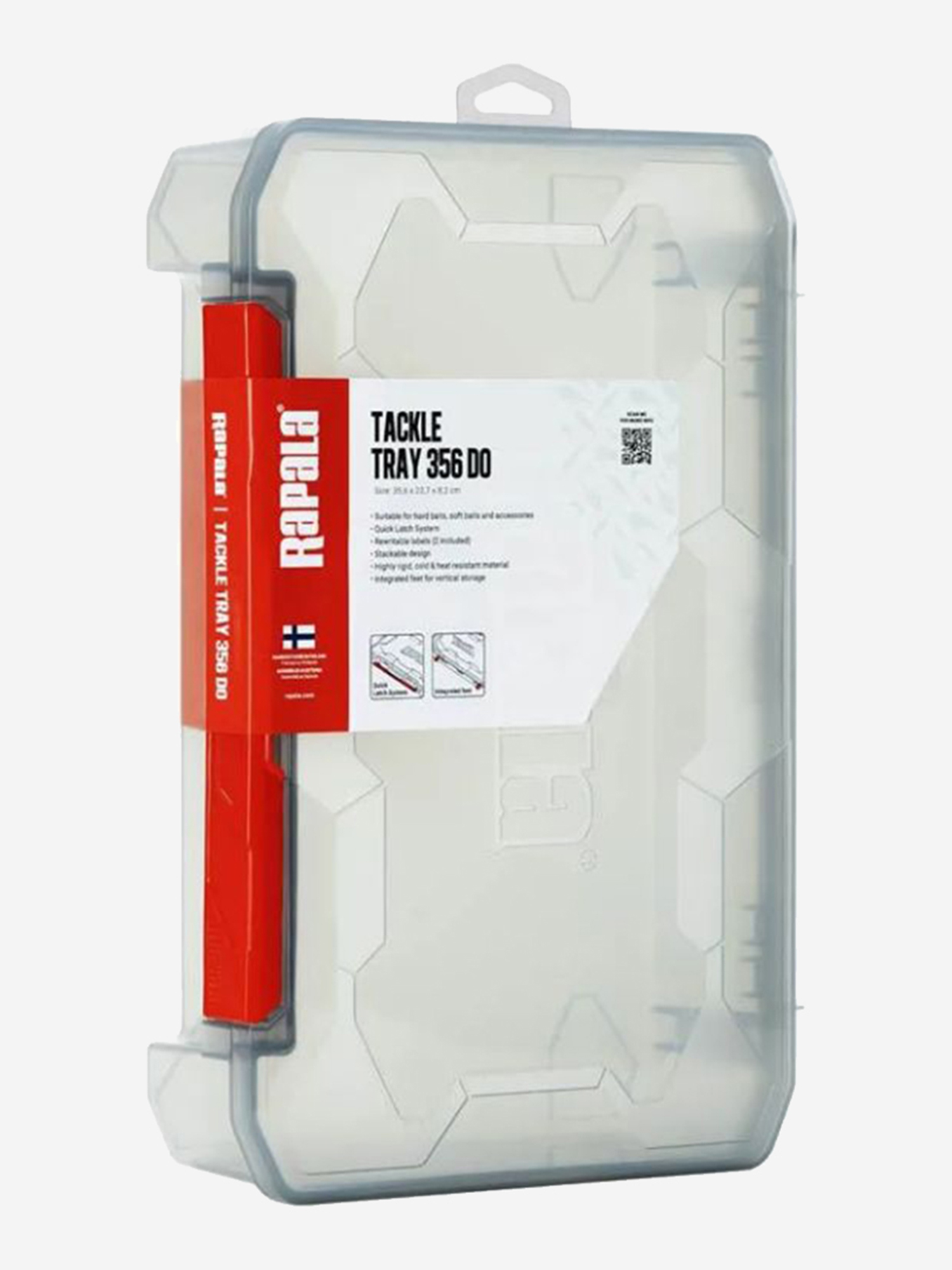 

Коробка рыболовная для прикормки Rapala Tackle Tray 356 Deep Open, Белый