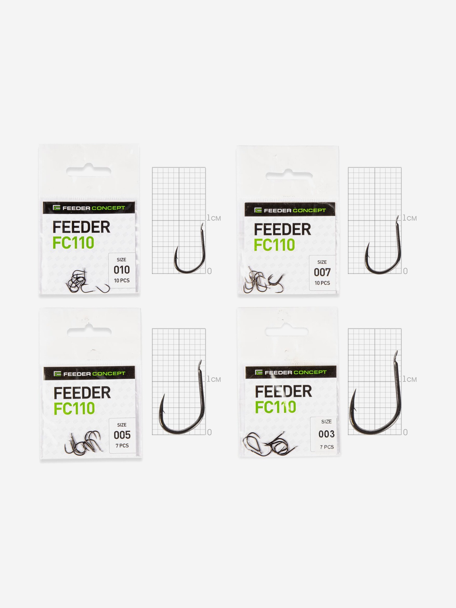 Изображение товара Крючки рыболовные Feeder Concept MIX 1 34 шт японское качество