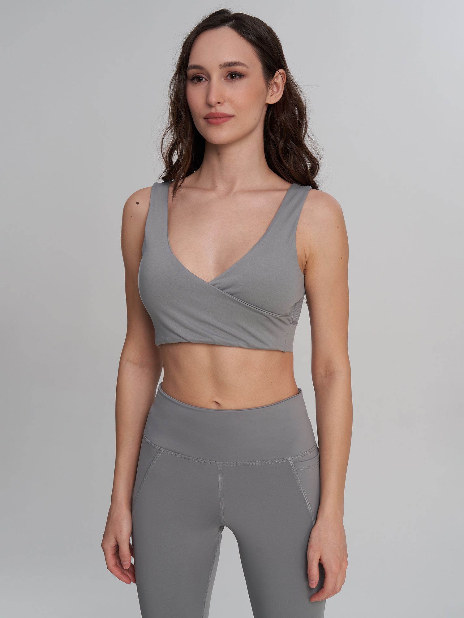 Топ бра спортивный Reebok Lux, Серый 2