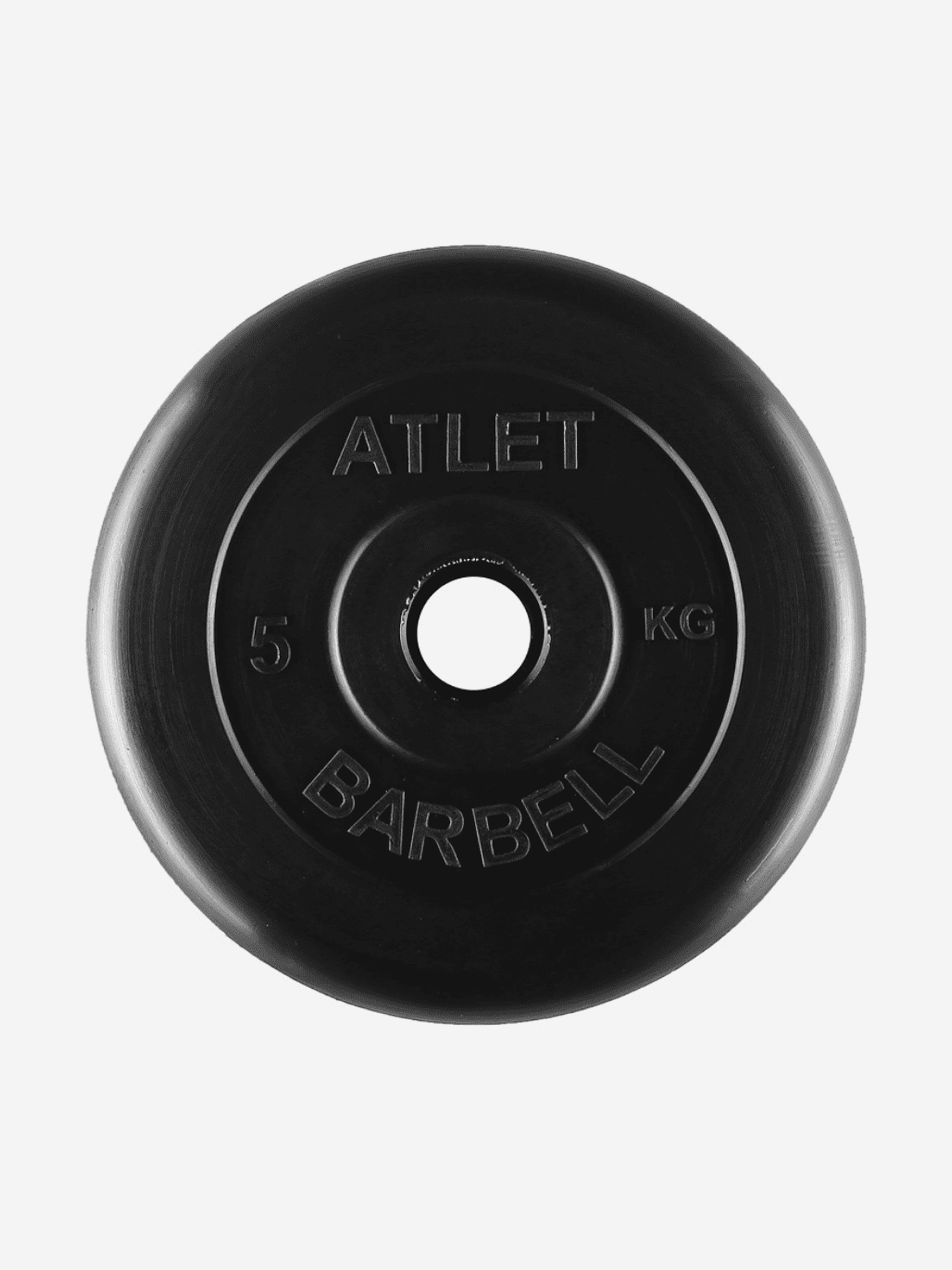 Диск (блин) BARBELL ATLET 5 кг 31 мм., Черный