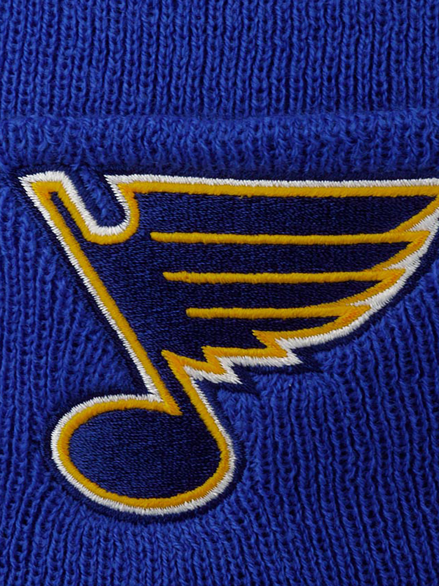 Шапка с отворотом AMERICAN NEEDLE 21019A-SLB Saint Louis Blues Cuffed Knit NHL (синий), Синий 06-606XDOXA3Y-06, размер Без размера - фото 4