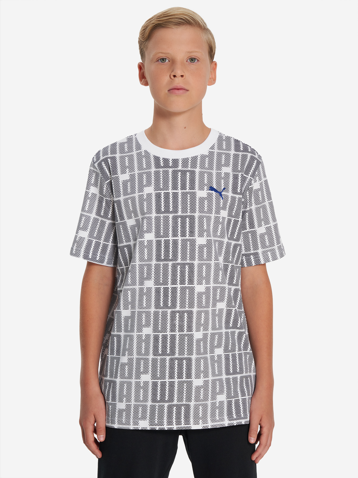 фото Футболка для мальчиков puma logo lab, белый