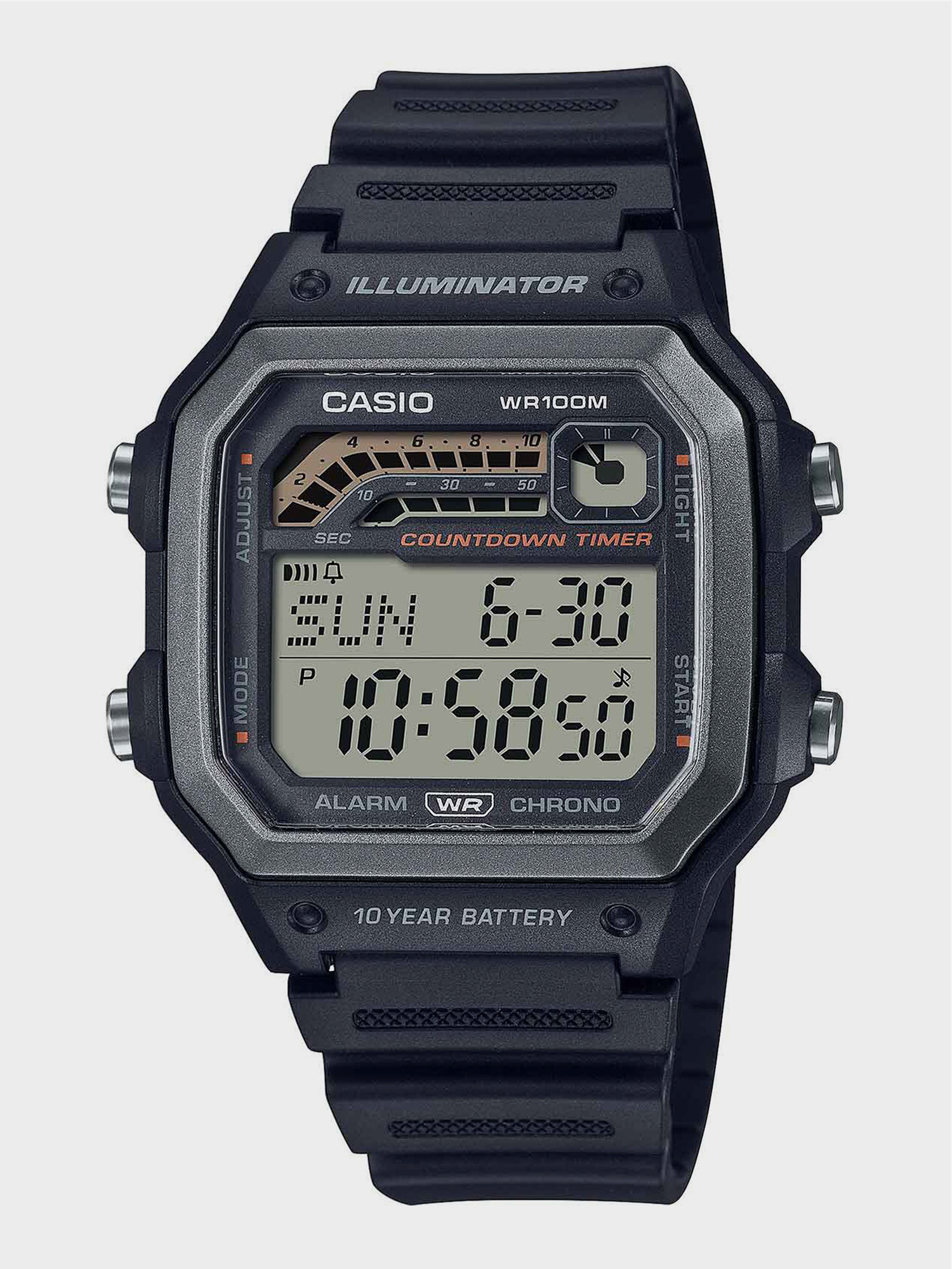 Изображение товара Спортивные часы CASIO WS-1600H-1A для активного отдыха и спорта