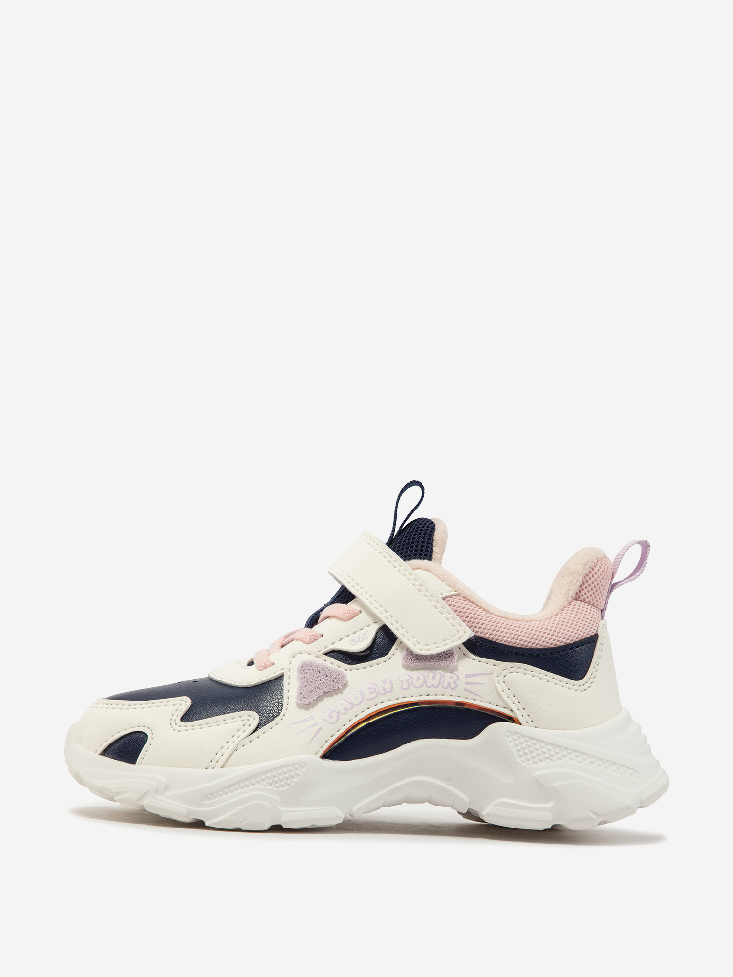 

Кроссовки утепленные для девочек 361°, Белый