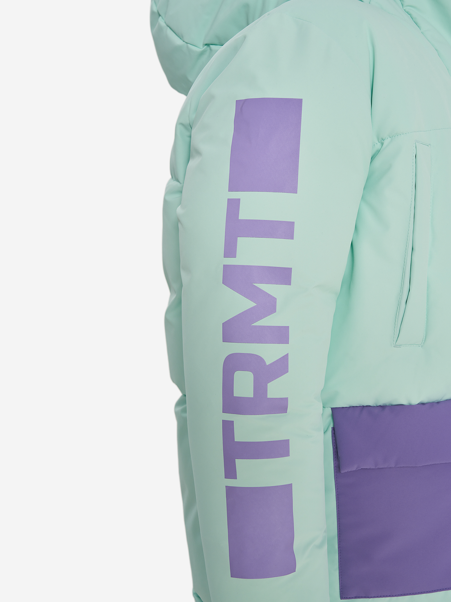 фото Пальто утепленное для девочек termit, голубой