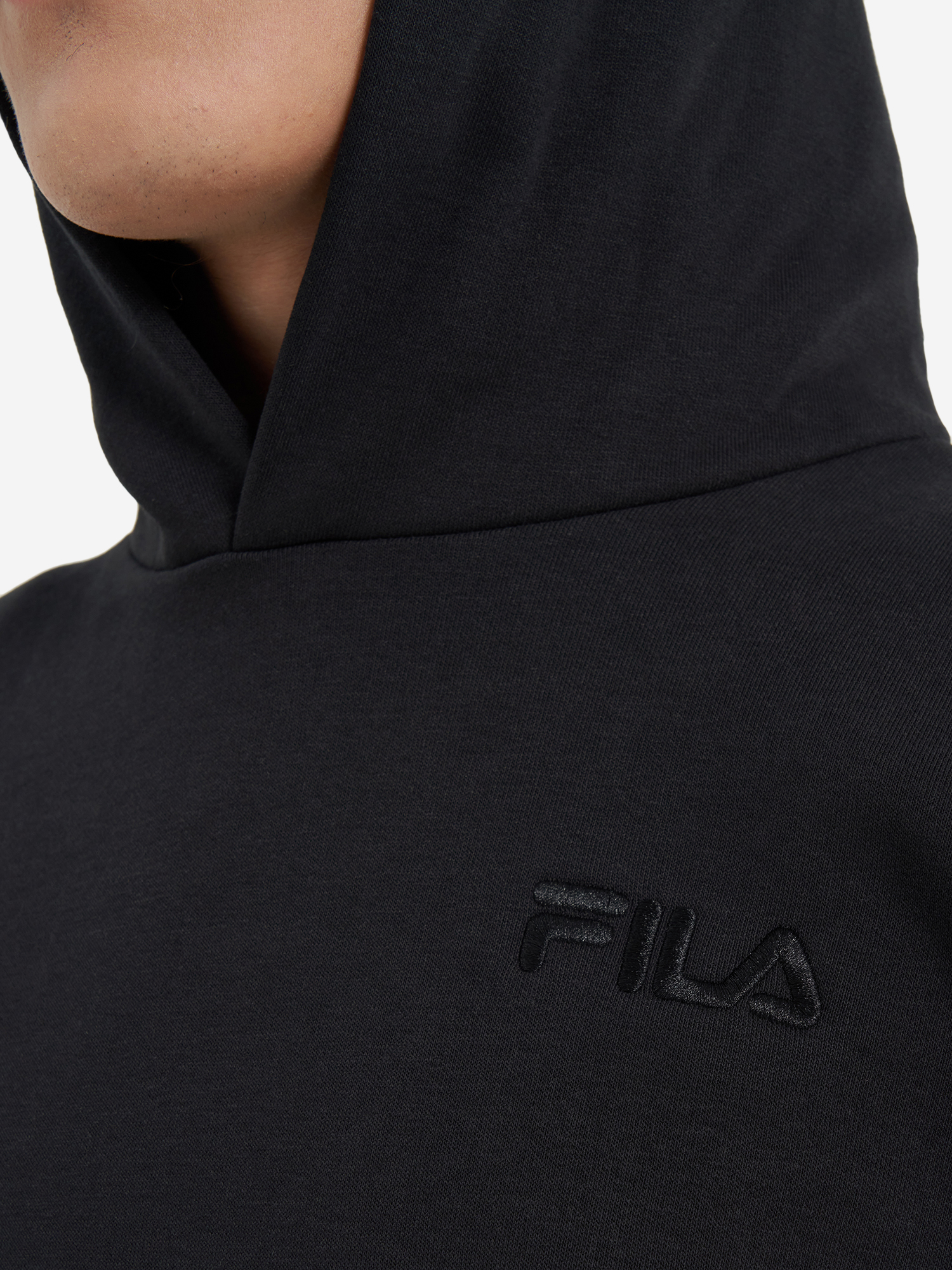 фото Худи мужское fila essentials, черный