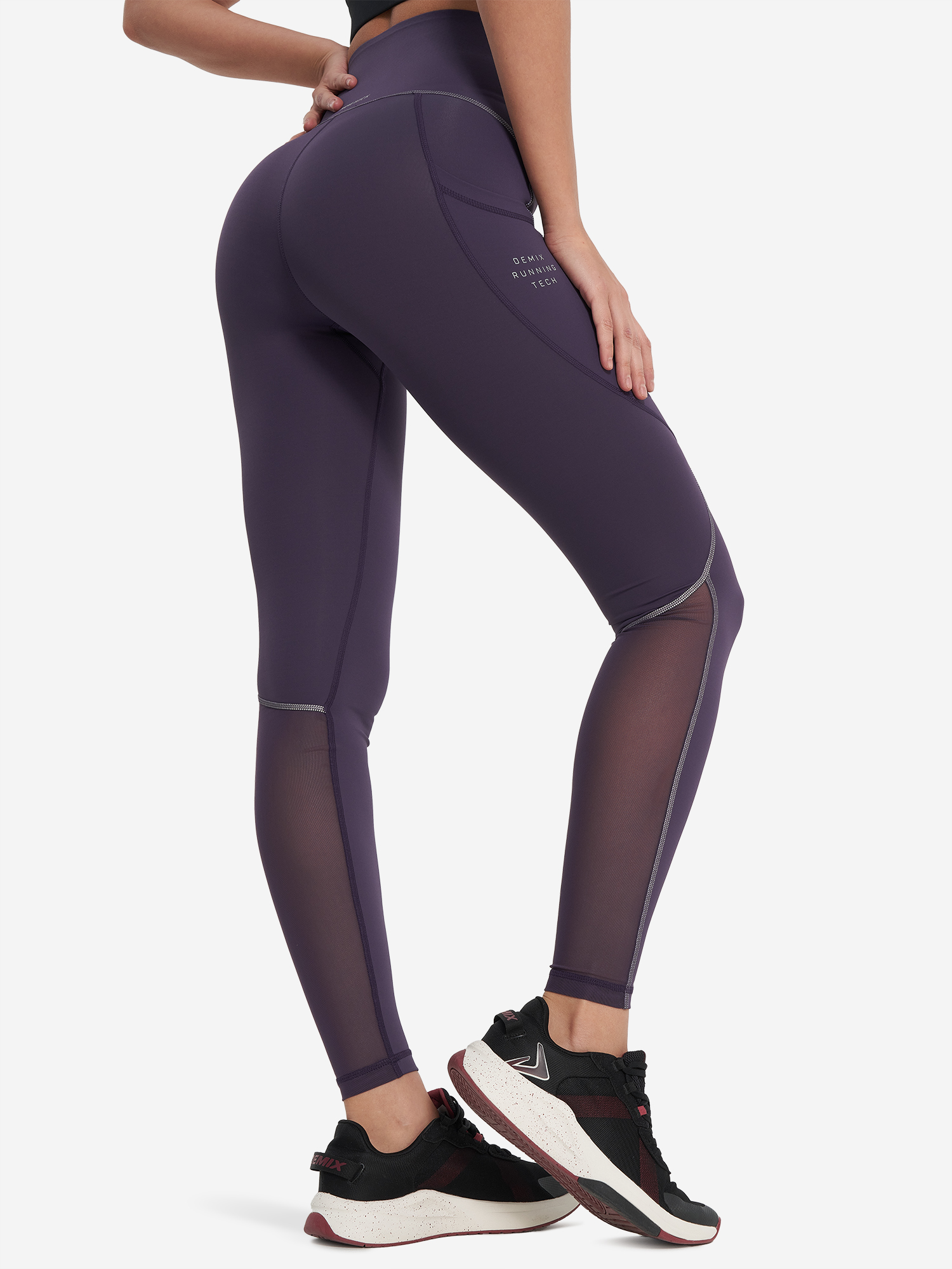 Изображение товара Женские легинсы Demix AeroMove Tech для бега с светоотражающими элементами Изображение товара Женские легинсы Demix AeroMove Tech для бега с светоотражающими элементами