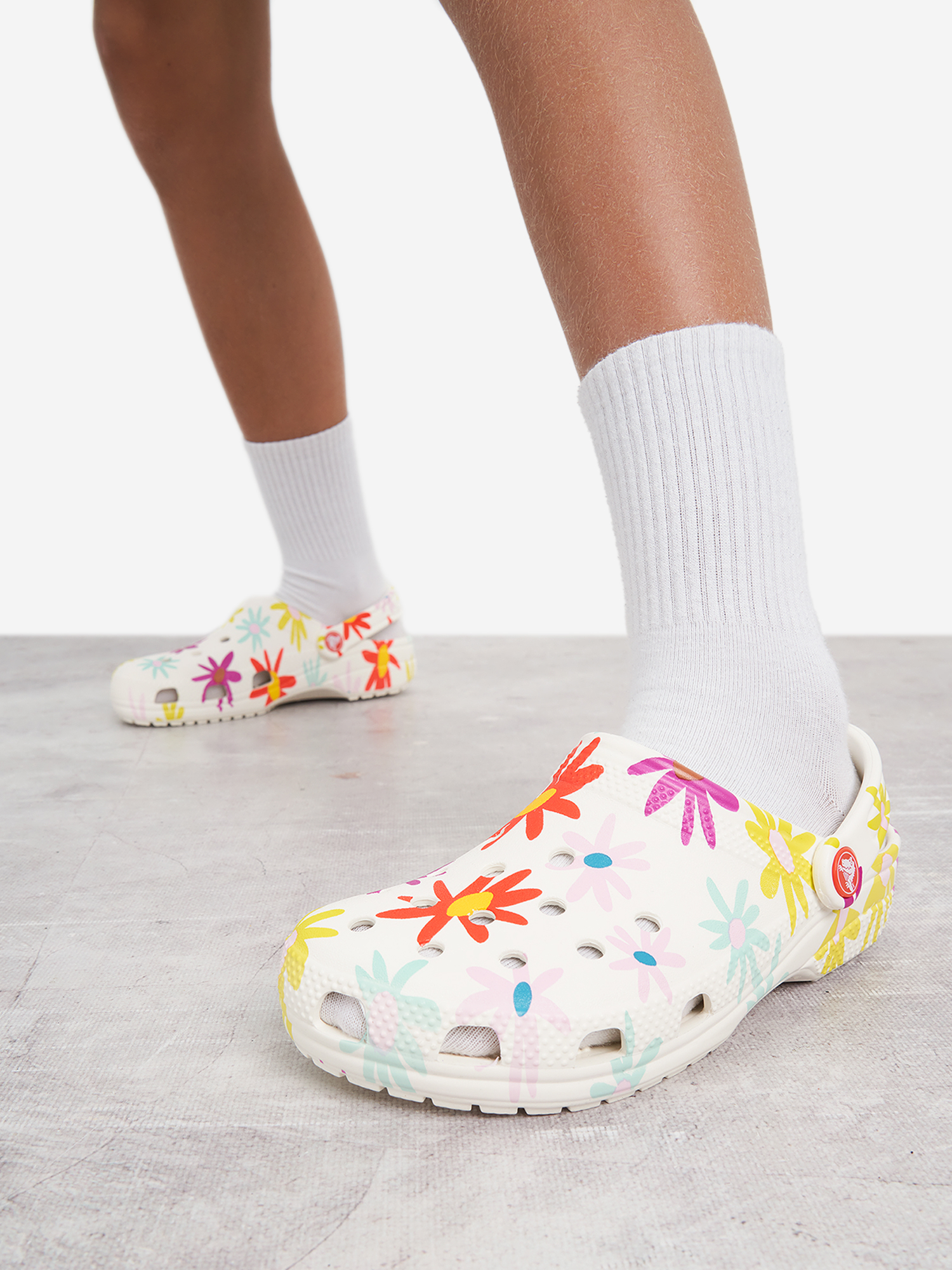 Сабо Crocs для девочек, белый, арт. 211580c1g-0wv