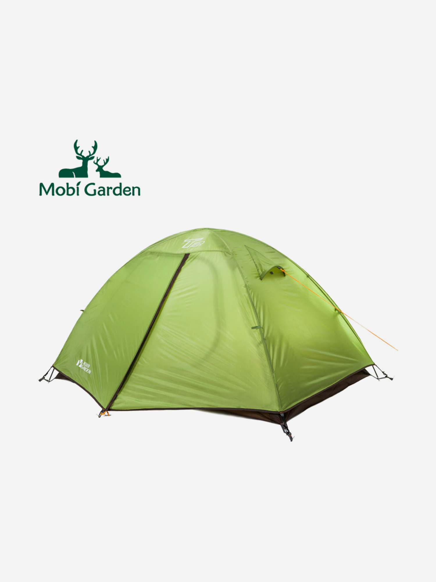 Палатка премиум MOBI GARDEN 2-местная. Каркас из стекловолокна, Зеленый