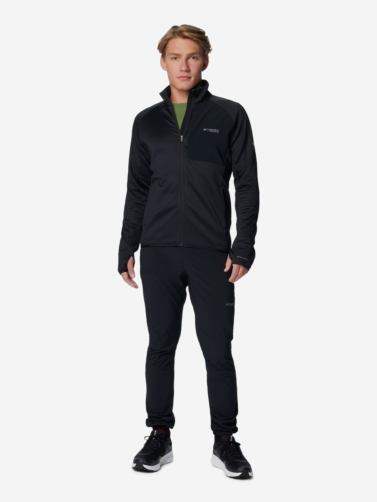 Джемпер флисовый мужской Columbia Triple Canyon Grid Fleece Fz II, Черный 2094961CLB-010, размер 46 - фото 4