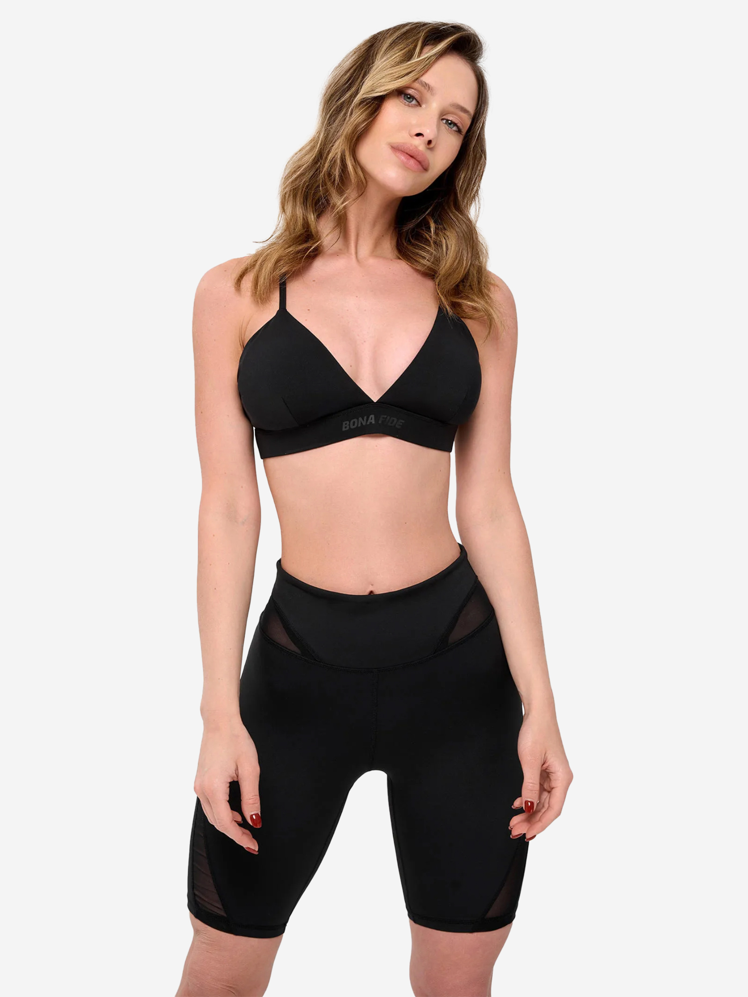 Изображение товара Спортивный женский топ Bona Fide Charm Top Black для йоги фитнеса и бега