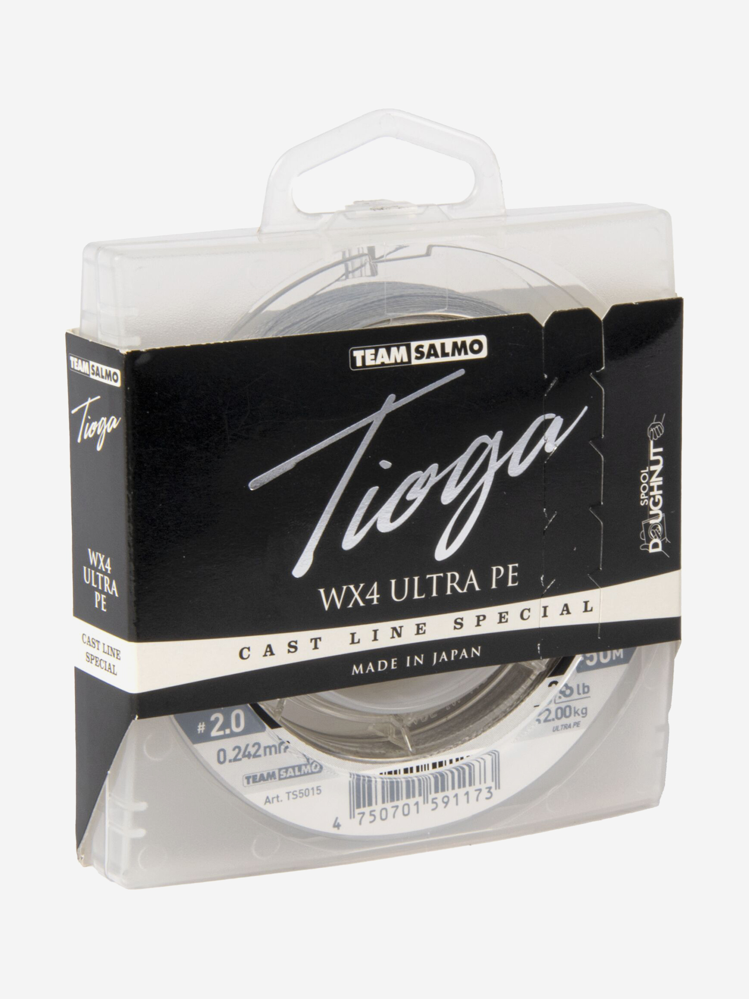 Изображение товара Шнур плетеный для рыбалки Team Salmo TIOGA Silver Grey, длина 150 м, диаметр 0,24 мм