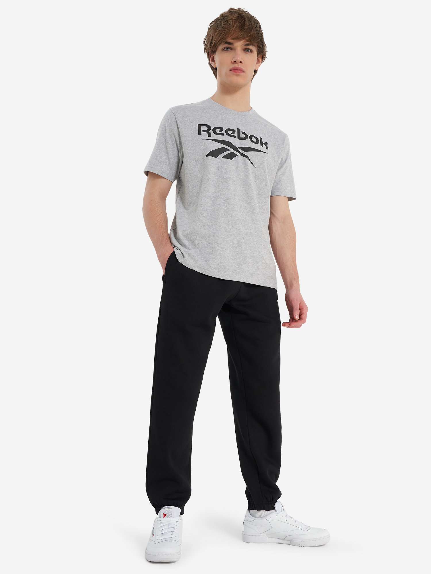 фото Футболка мужская reebok chad, серый