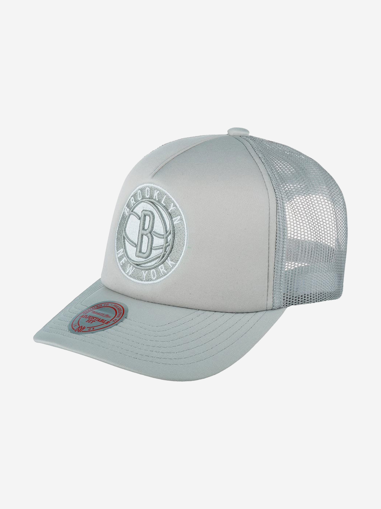 Бейсболка MITCHELL NESS 5HSSLD21131-BNEGREY Brooklyn Nets NBA (серый), Серый стол журнальный бруклин 770 × 780 × 500 мм серый бетон