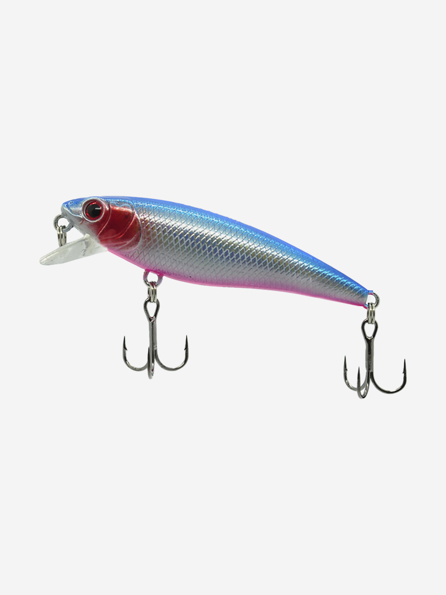 

Воблер Mottomo Bang Minnow 65SP 6,3g Red Blue, Серебряный