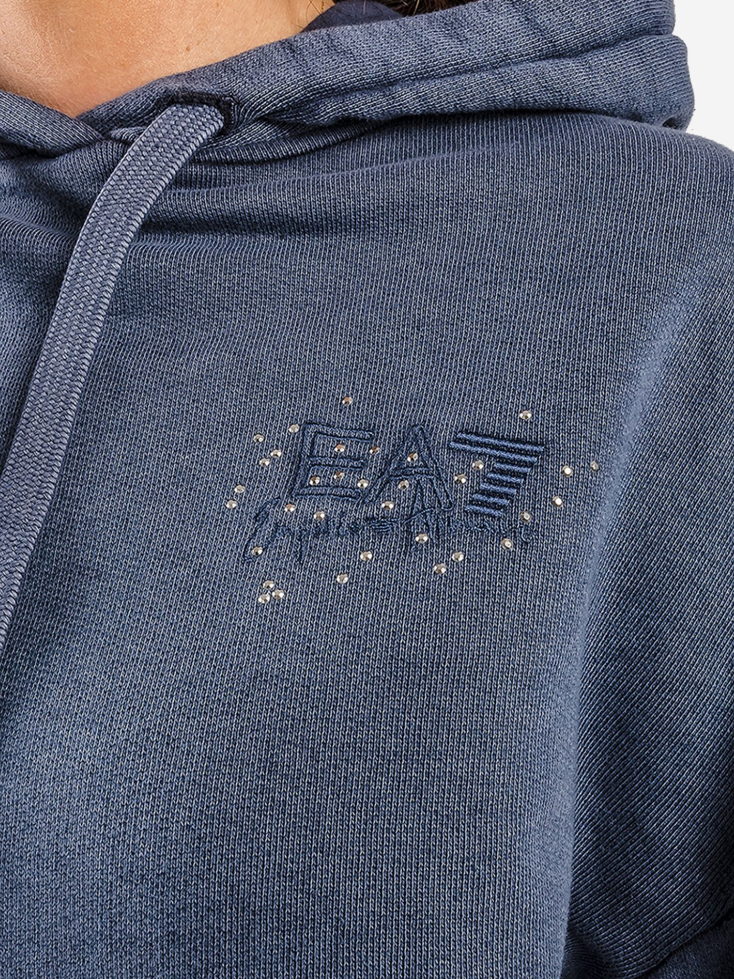 Толстовка женская EA7 Sweatshirt, Синий 6RTM77TJQQZLBHFE26-22424, размер 42 - фото 4