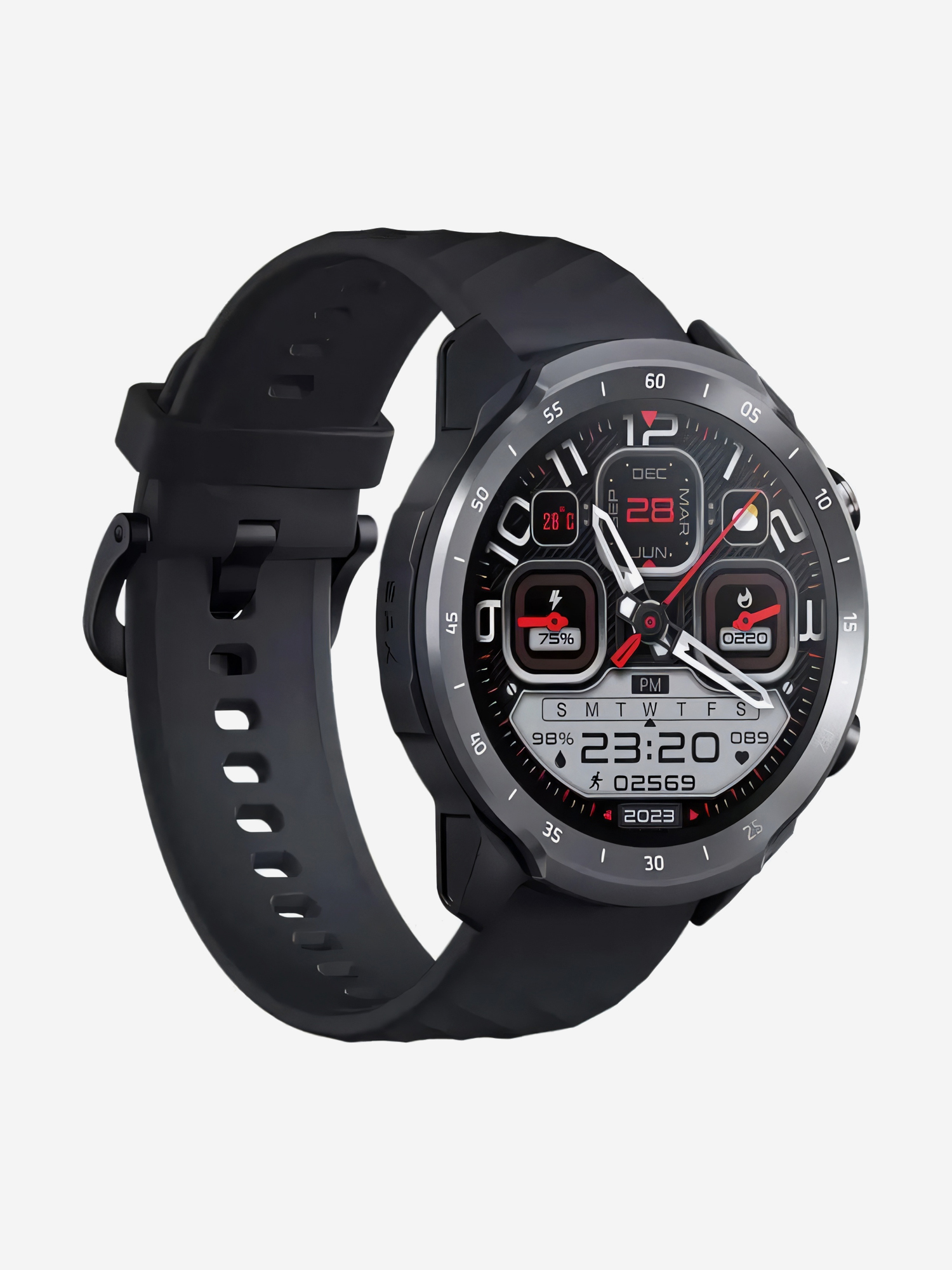 

Умные часы Xiaomi Mibro A2 (XPAW015), черные (EU) 2 ремешка, Черный
