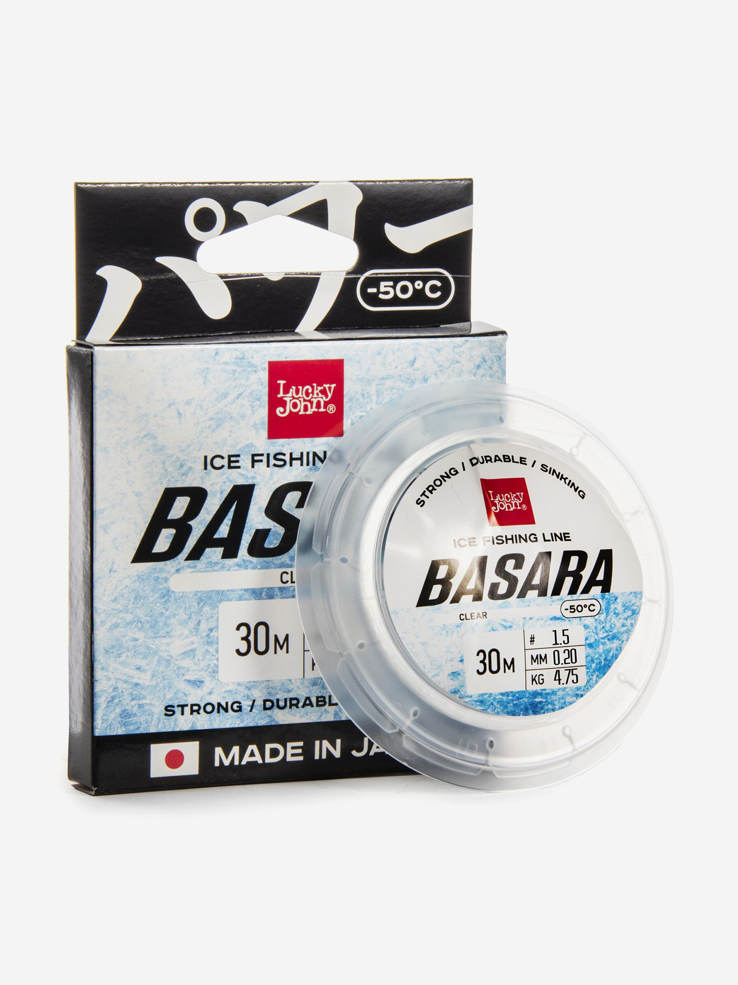Изображение товара Леска для зимней рыбалки монофильная Lucky John BASARA Clear 30 м диаметр 0,20 мм