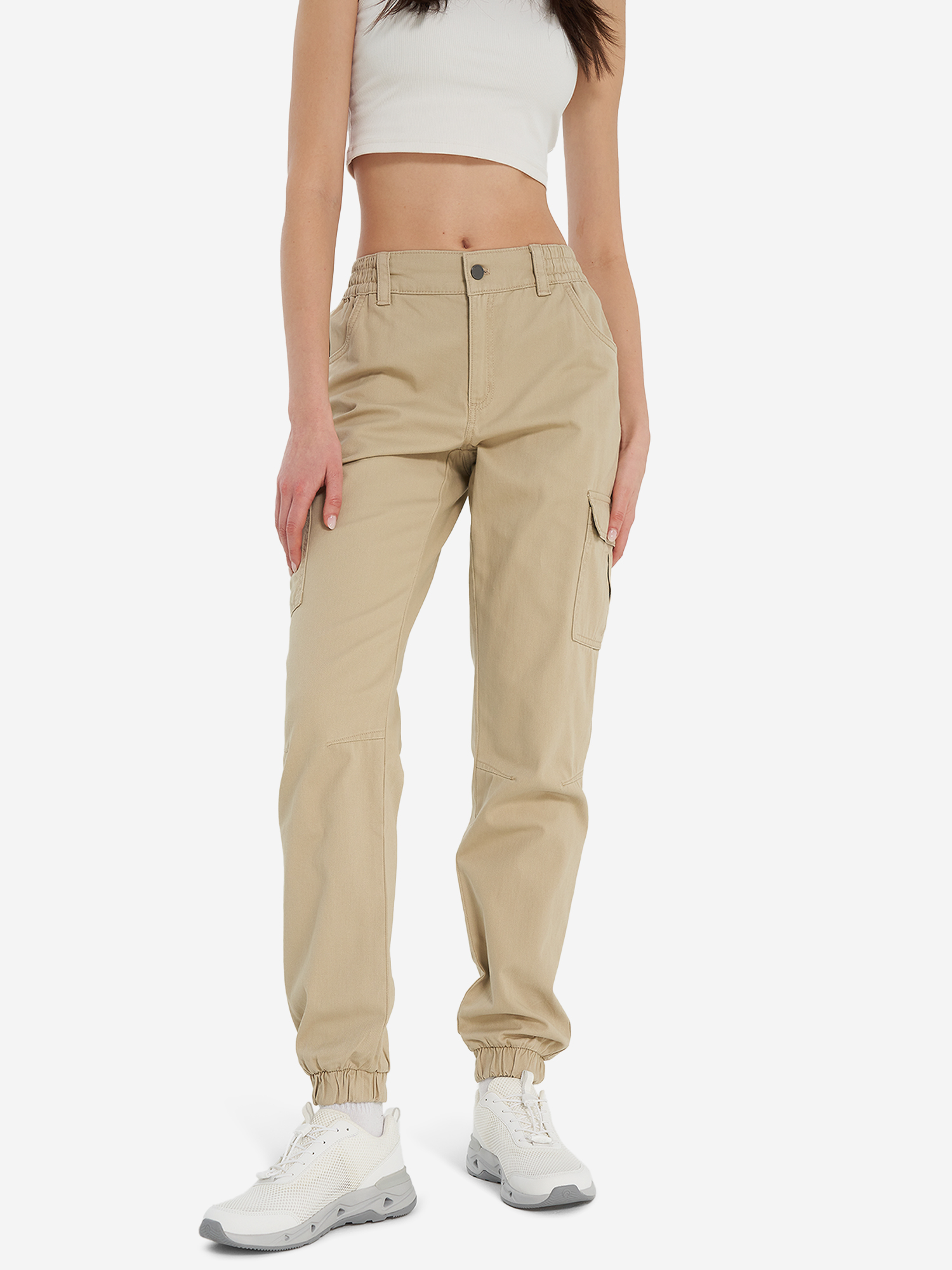 Изображение товара Женские летние брюки Outventure Карго с карманами и регулируемым поясом