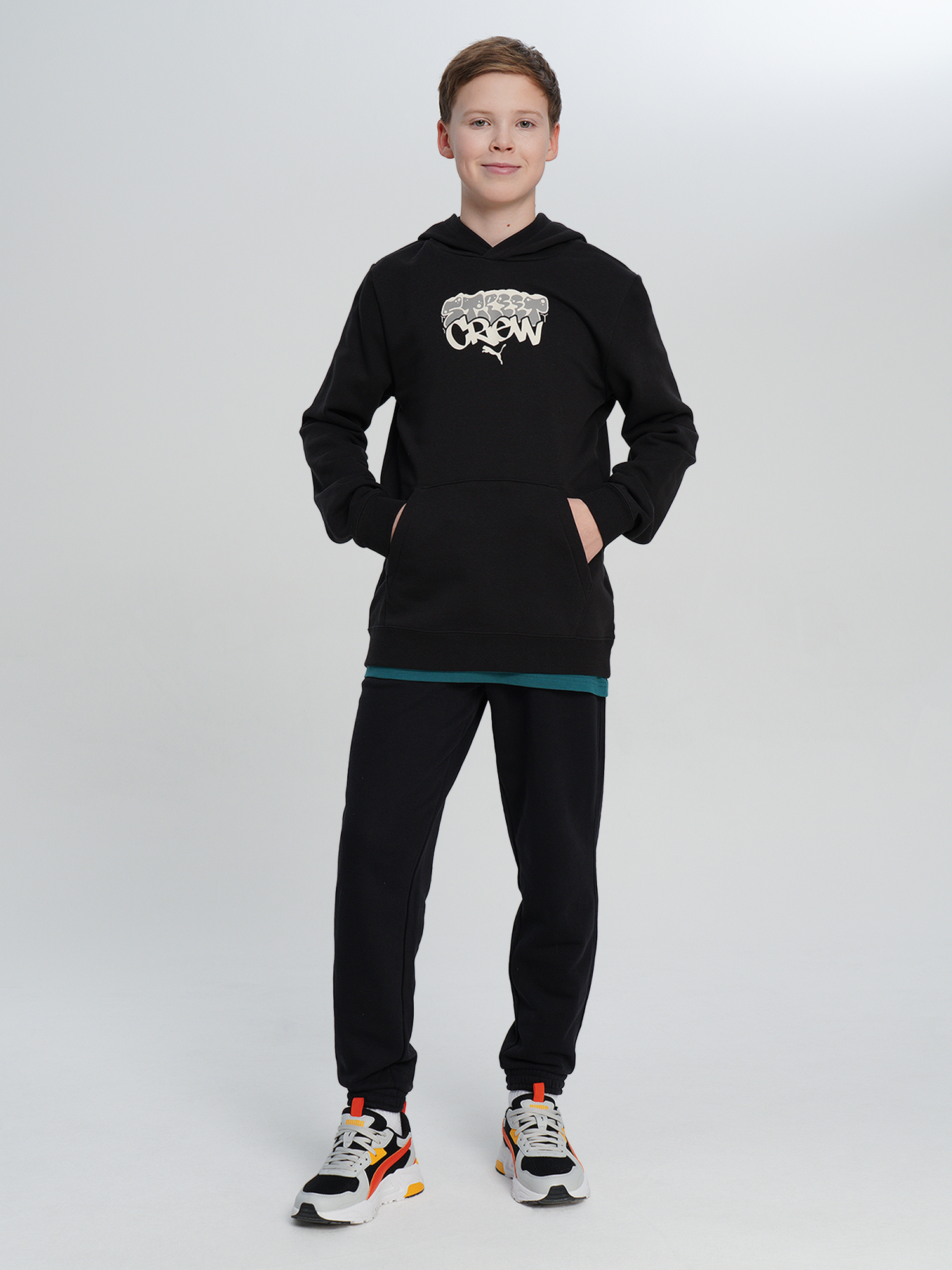 Худи для мальчиков PUMA Mid90 S, Черный 4