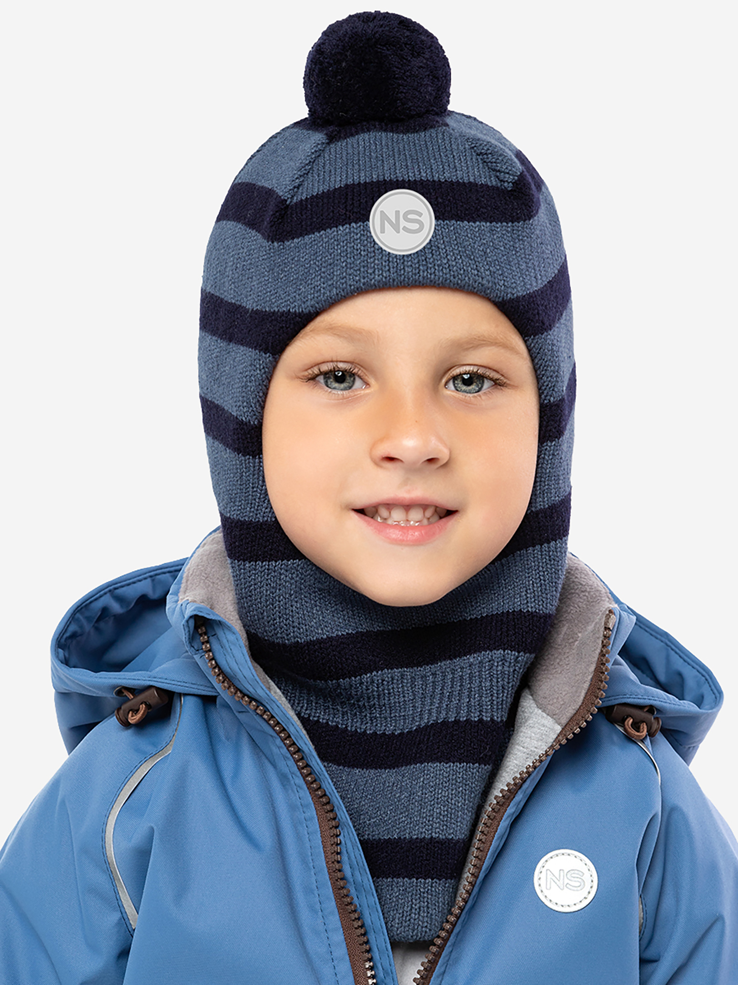 Изображение товара Детская шапка-шлем NIKASTYLE для демисезона, стильный и безопасный