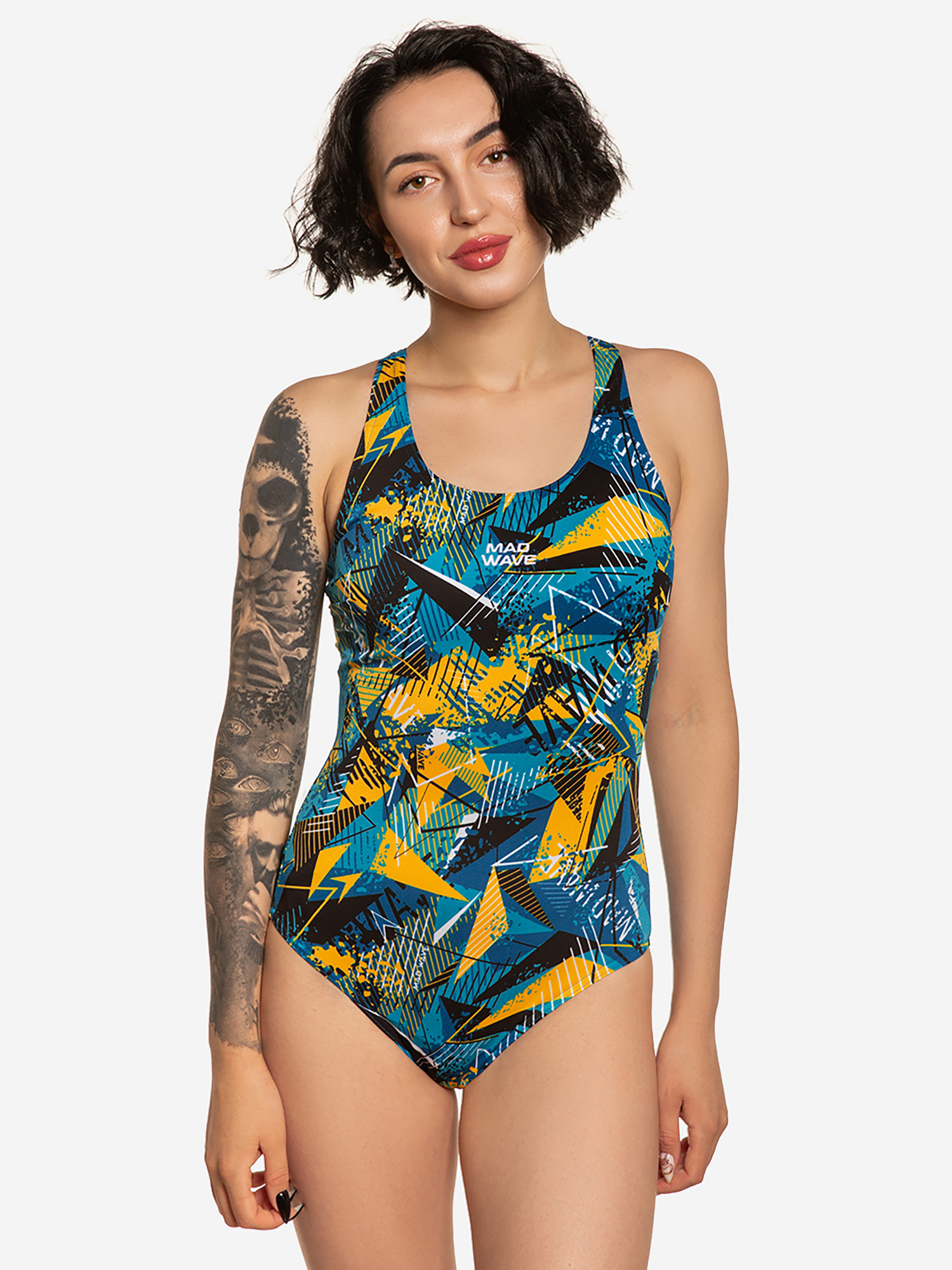 Изображение товара Женский спортивный купальник антихлор Mad Wave Wave PBT H2