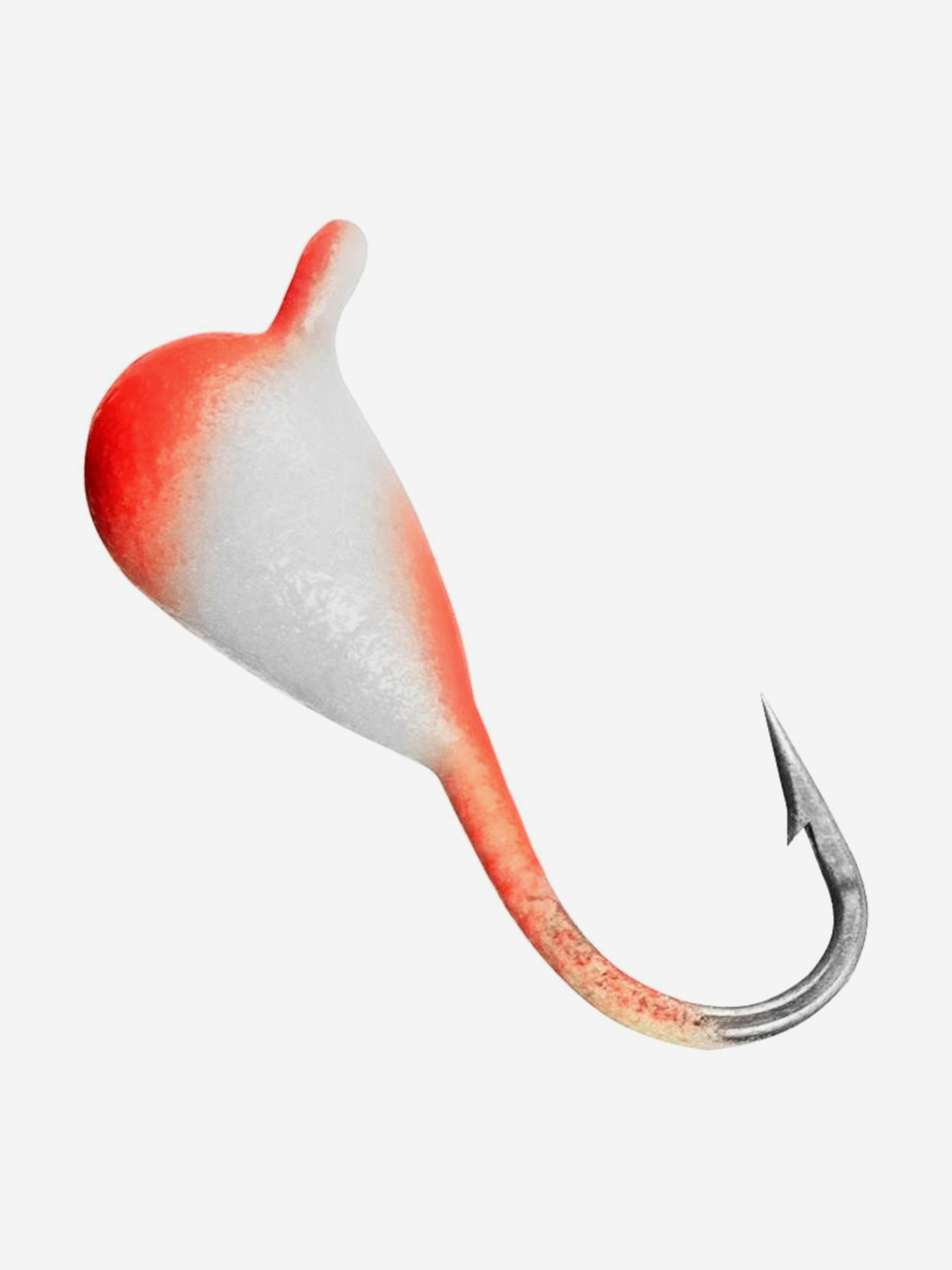 Изображение товара Мормышка Helios вольфрамовая Капля с ушком 3мм 0,48г оранжево-белая для рыбалки