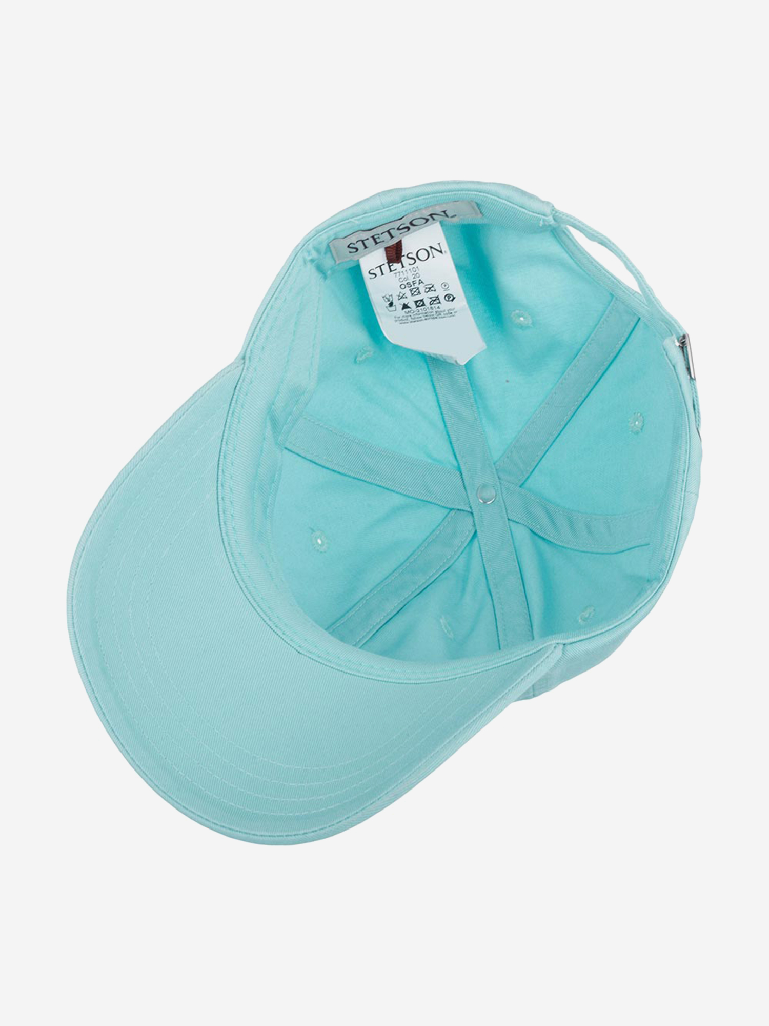 Бейсболка STETSON 7711101 BASEBALL CAP COTTON (голубой), Голубой 02-214XDOXS9Z-00, размер Без размера - фото 4