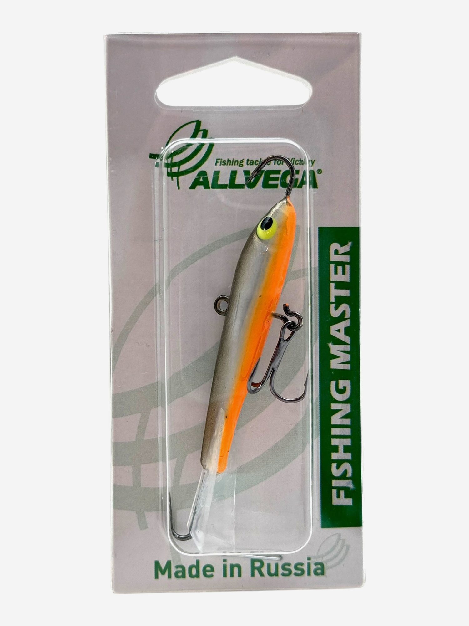 

Приманка балансир ALLVEGA 26 гр / 70 мм, цвет С16, Серебряный
