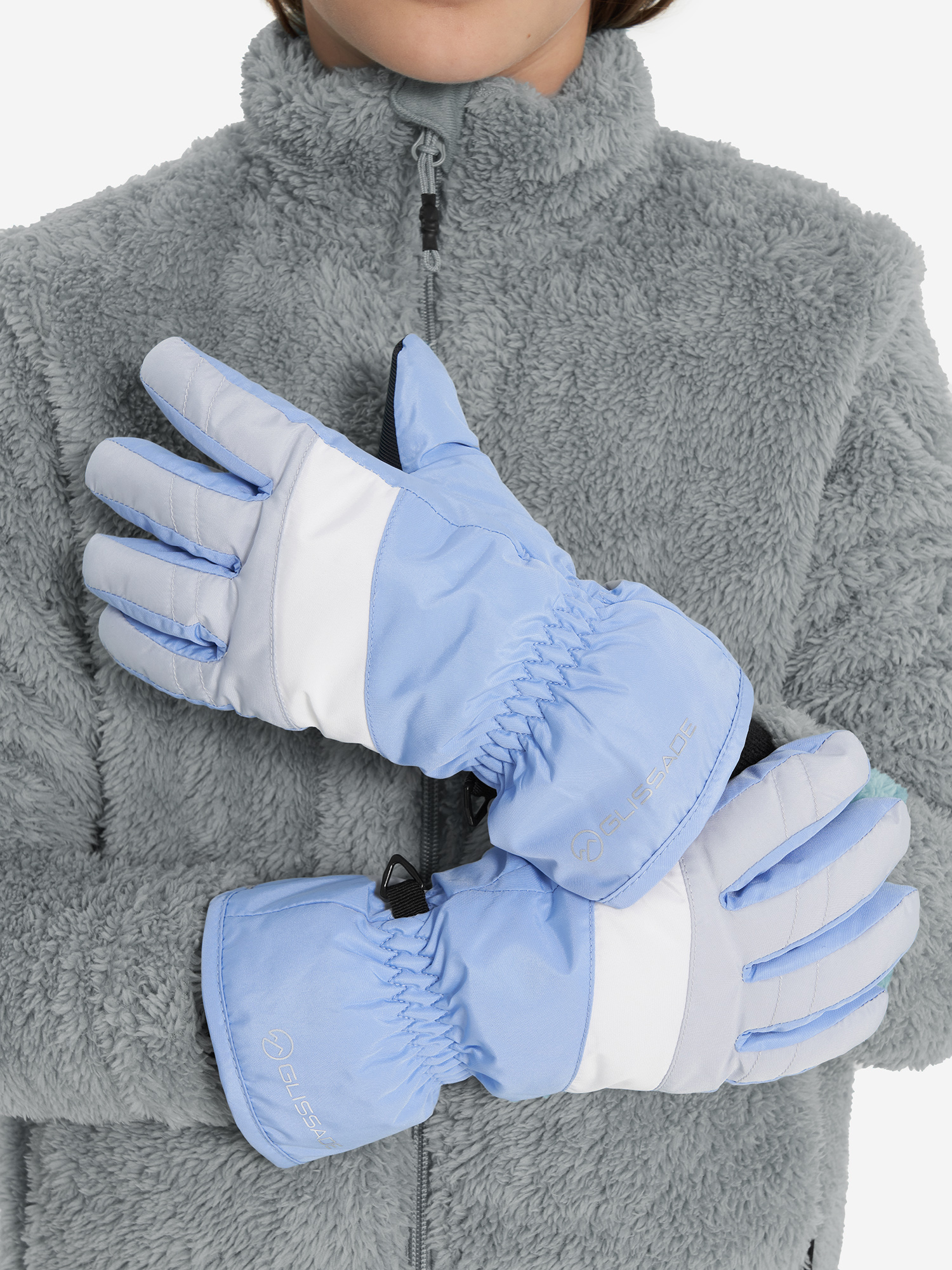 

Перчатки для девочек Glissade, Голубой