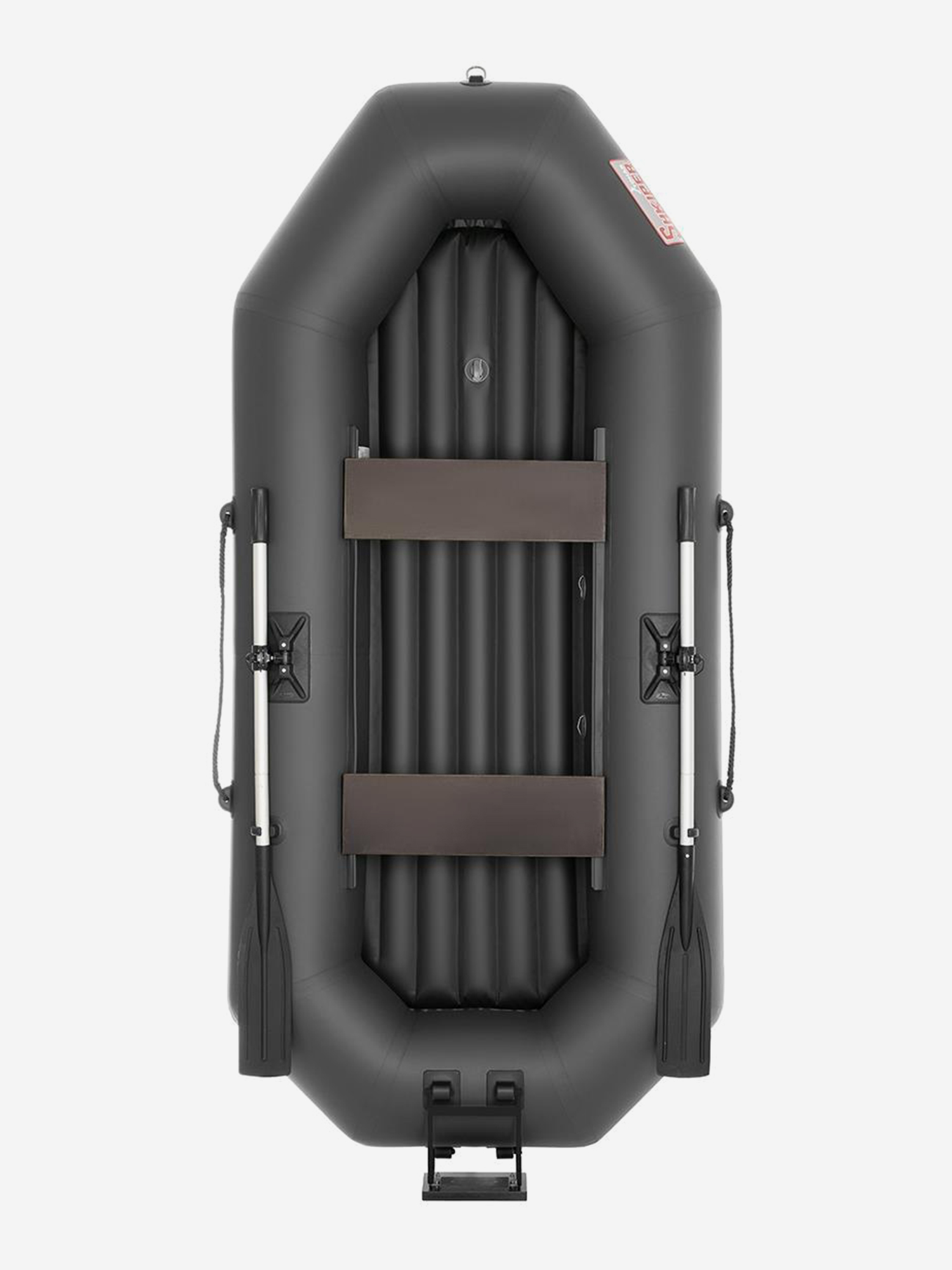 Изображение товара Лодка надувная для рыбалки Тонар Шкипер А260нт навесной транец, надувное дно серый