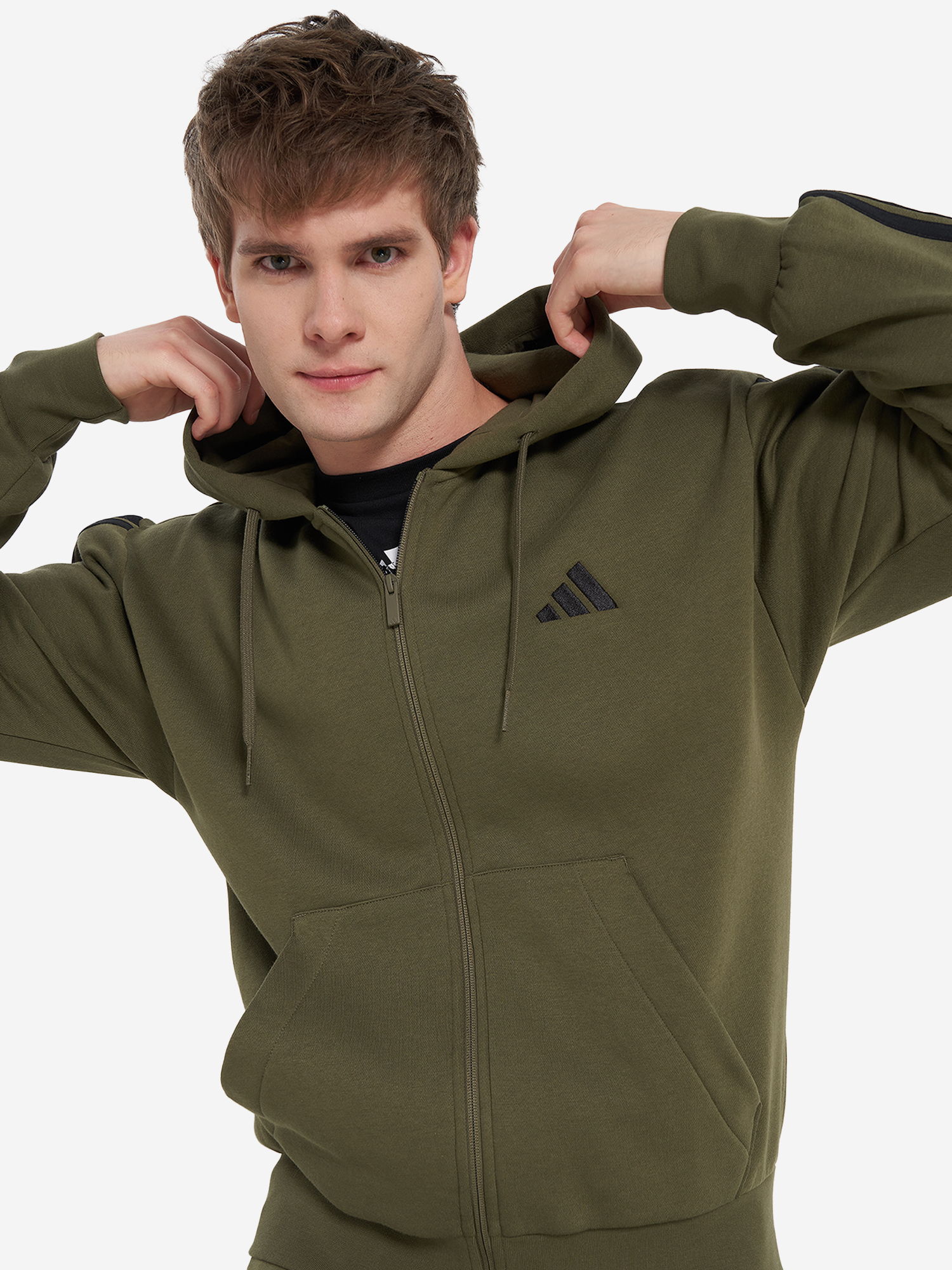 Толстовка мужская Adidas, зеленый, арт. jd1864a01-.