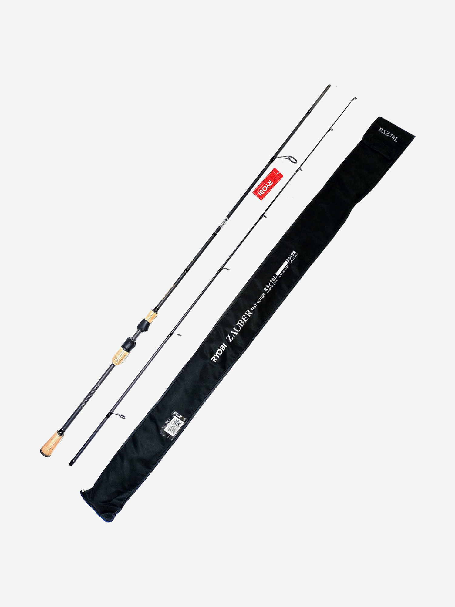 

Удилище спиннинговое RYOBI ZAUBER 2,10M 4-21G IM9, Черный