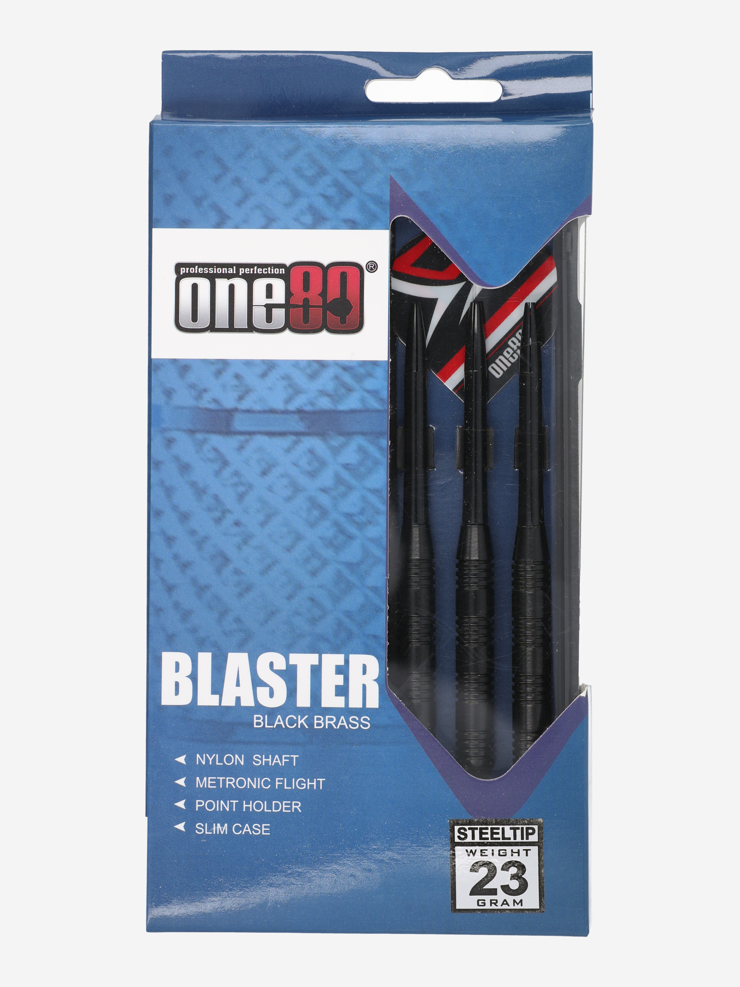 

Набор дротиков One80 Blaster Brass 23 гр, 3 шт., Черный