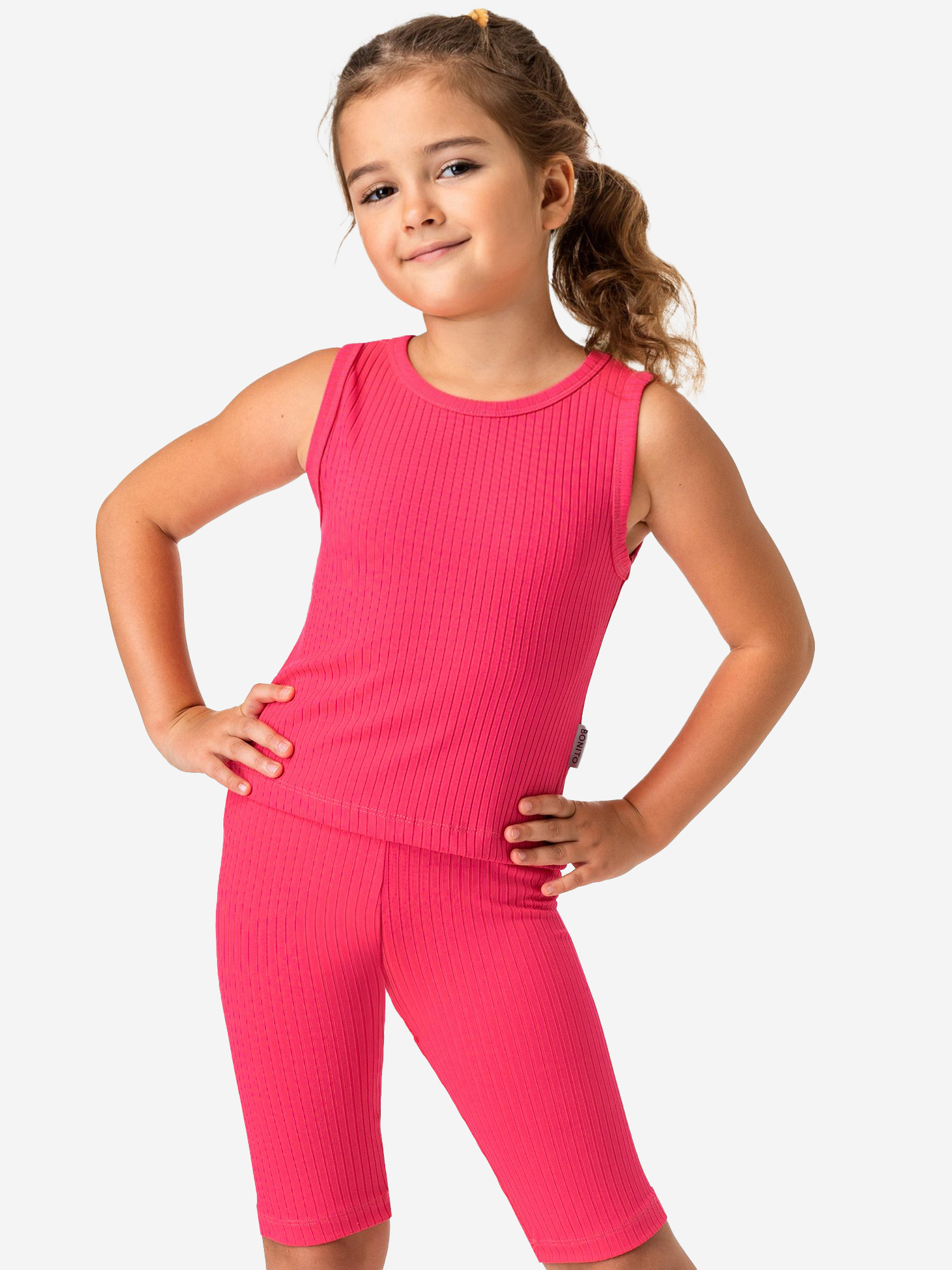 

Костюм для девочек в рубчик Bonito kids, Розовый