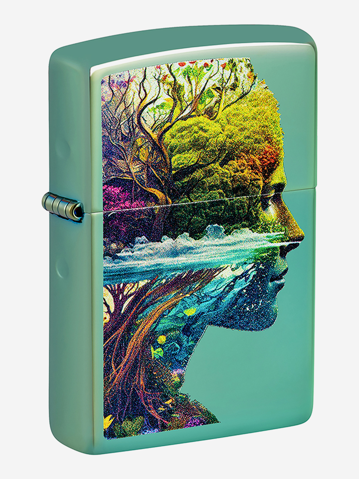 Изображение товара Зажигалка бензиновая ветроустойчивая Zippo One with Nature Design High Poli Изображение товара Зажигалка бензиновая ветроустойчивая Zippo One with Nature Design High Poli