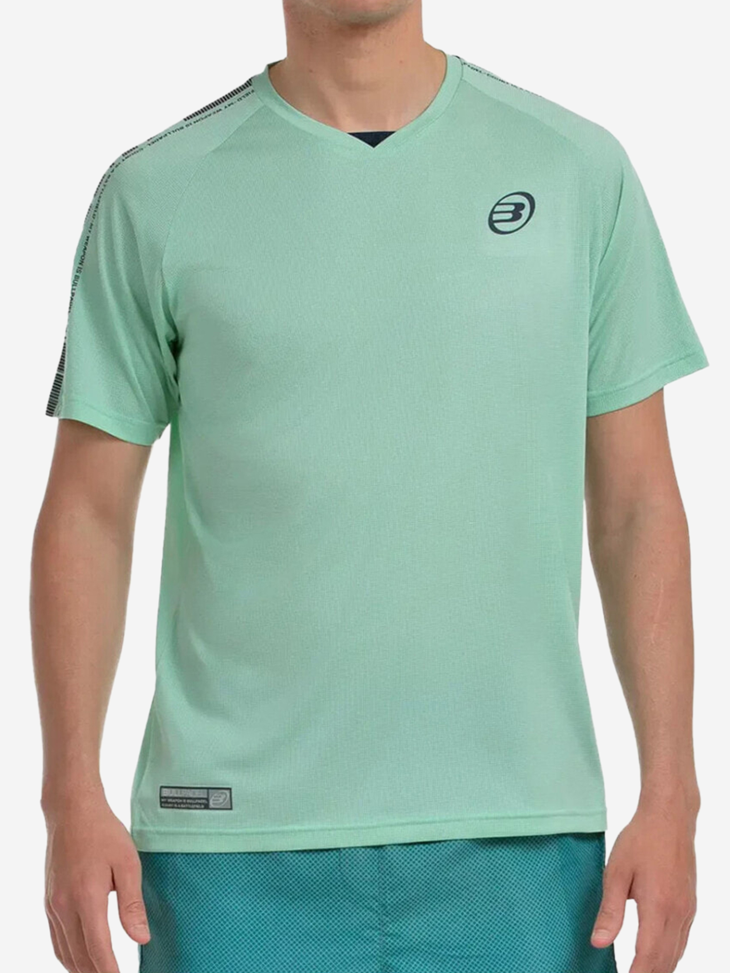 Изображение товара Футболка для спорта Bullpadel Badan мужская синтетическая с логотипом